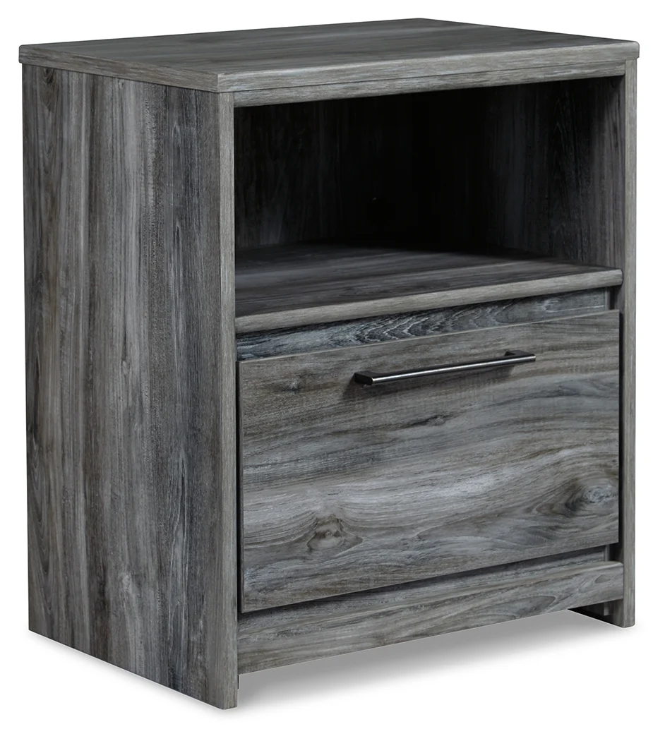 Baystorm Gray Full Storage Bedroom Set with Dresser, Mirror and Nightstand - Image 7