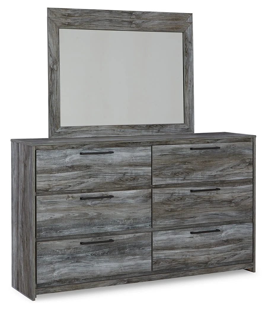 Baystorm Gray King Storage Bedroom Set with Dresser, Mirror, Chest and 2 Nightstands (Online Special Price) - Image 3