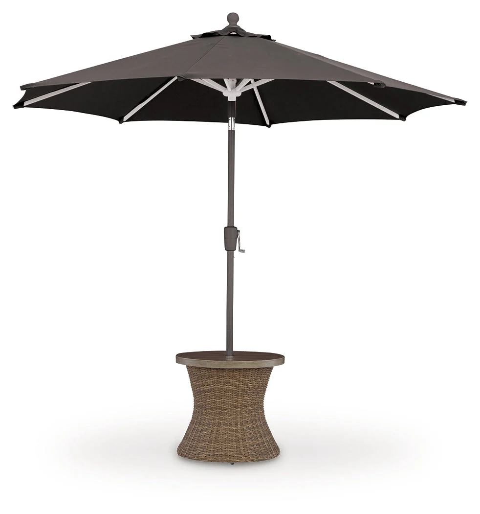 Beachcroft New Beige Outdoor End Table - Image 5