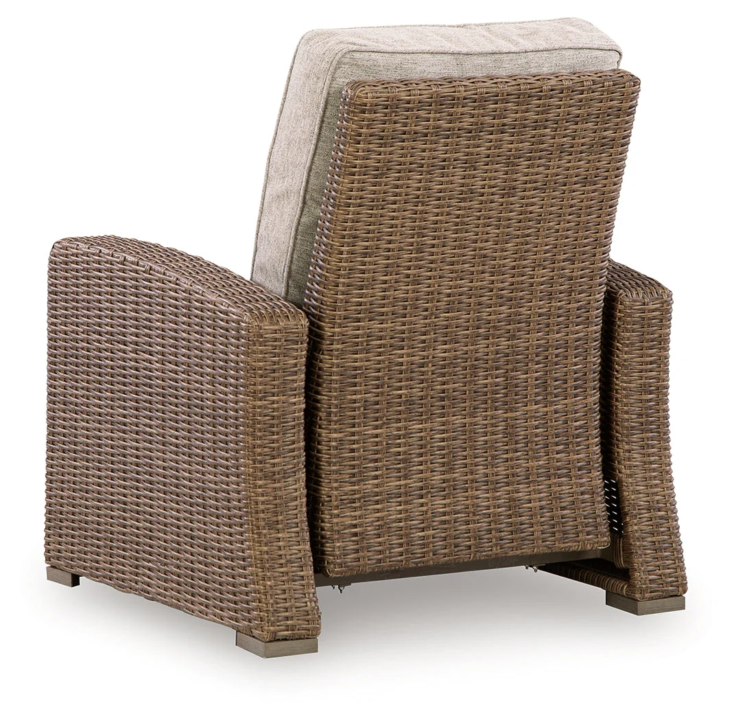 Beachcroft New Beige Outdoor Recliner - Image 5