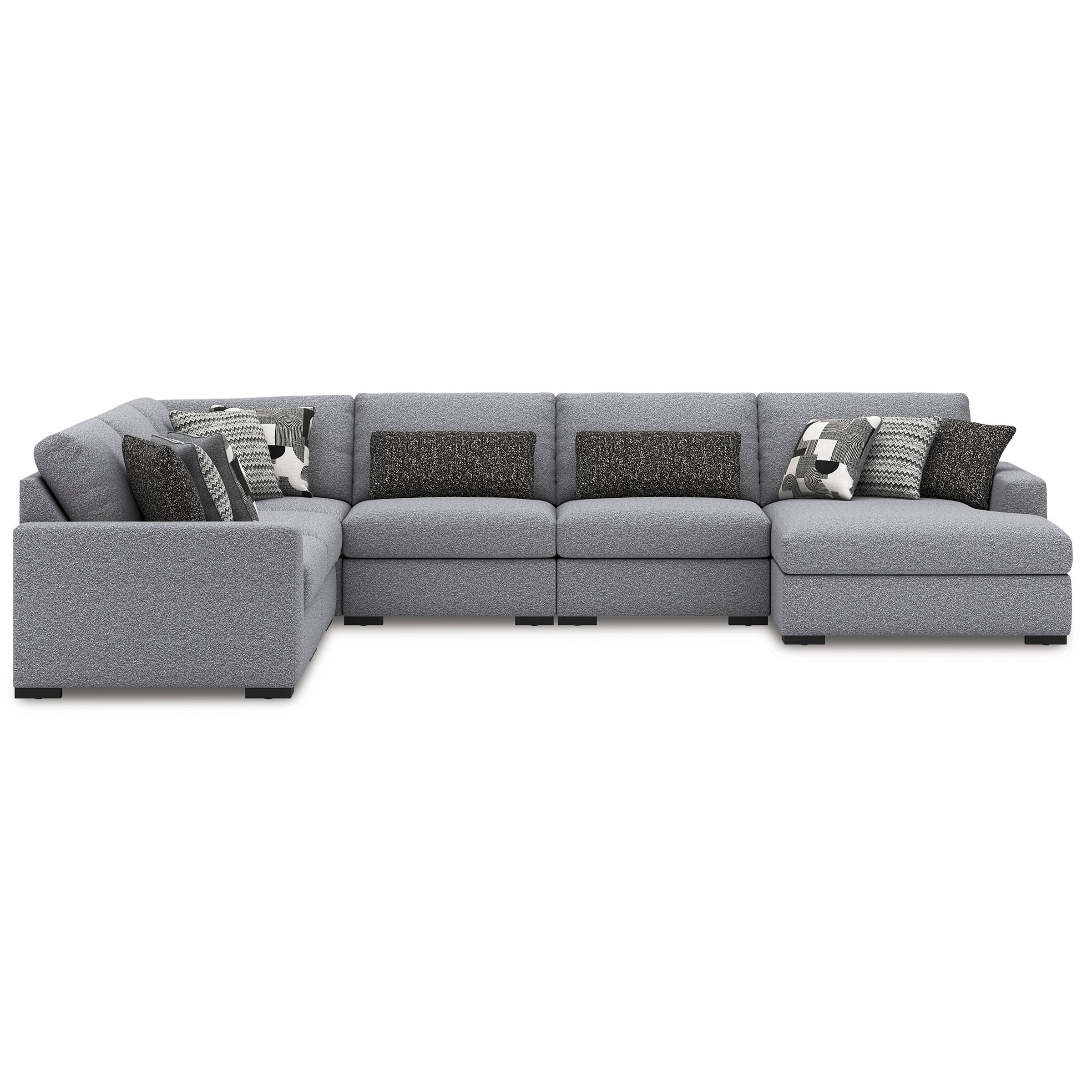 Bealton Salt and Pepper 6-Piece Sectional with Chaise - Image 2