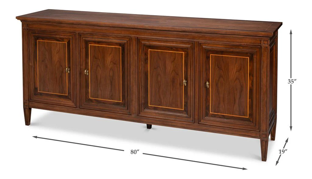 Beaufort Brown Credenza - Image 11
