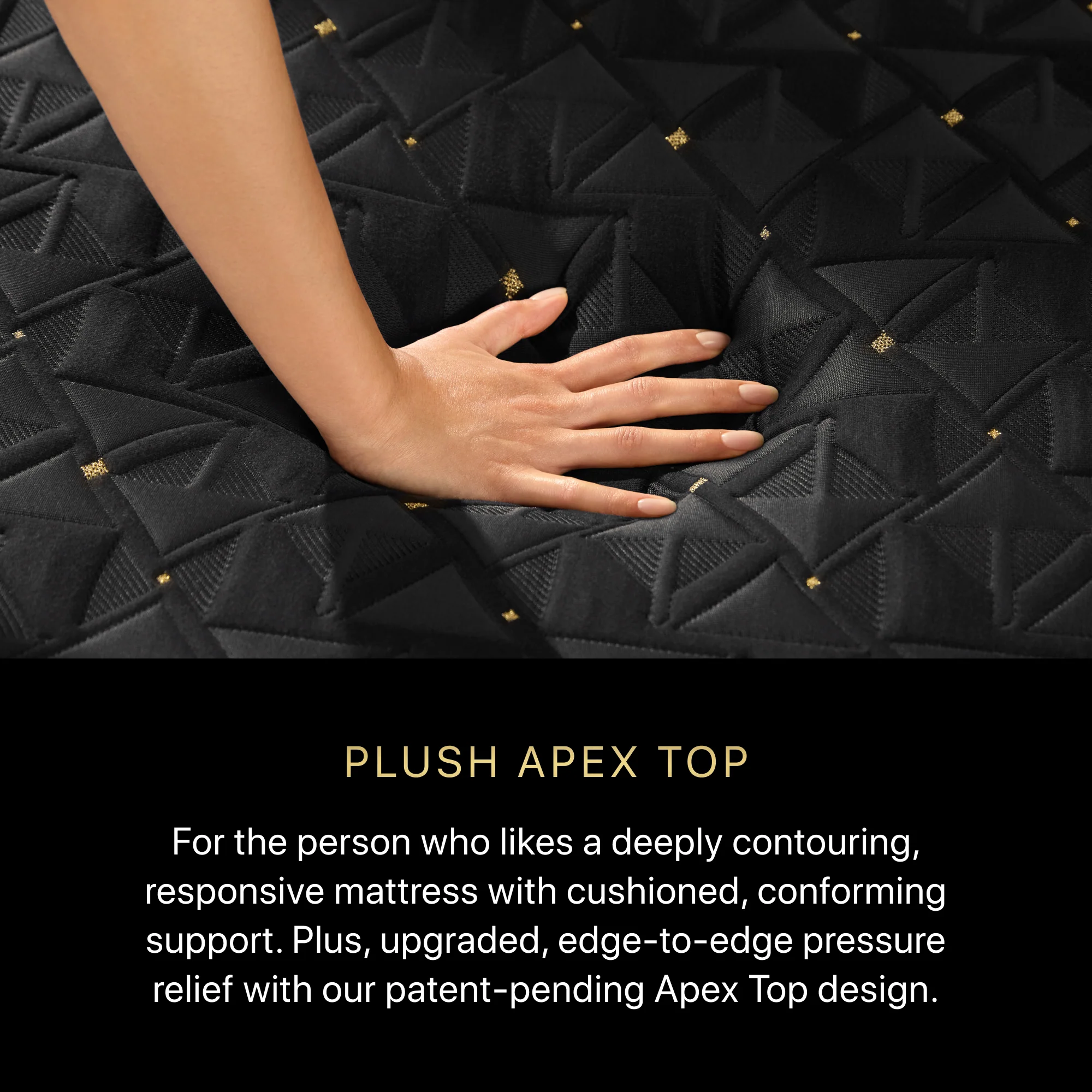 Beautyrest BlackĀ® Series Four 16" Black Hybrid Cal King Split Plush Apex Top Mattress - Image 3