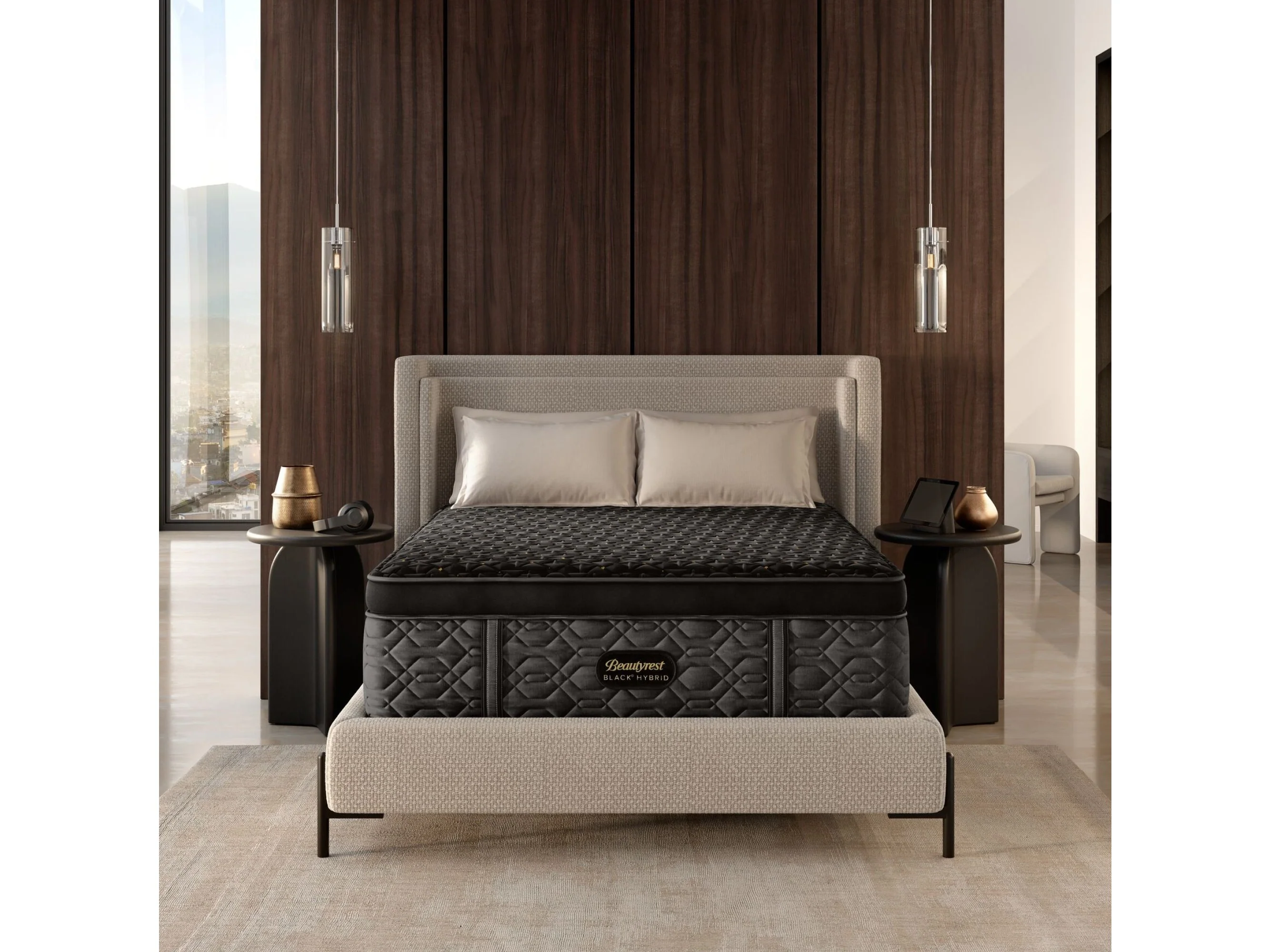 Beautyrest Black® Series Four 16" Black Hybrid King Plush Apex Top Mattress