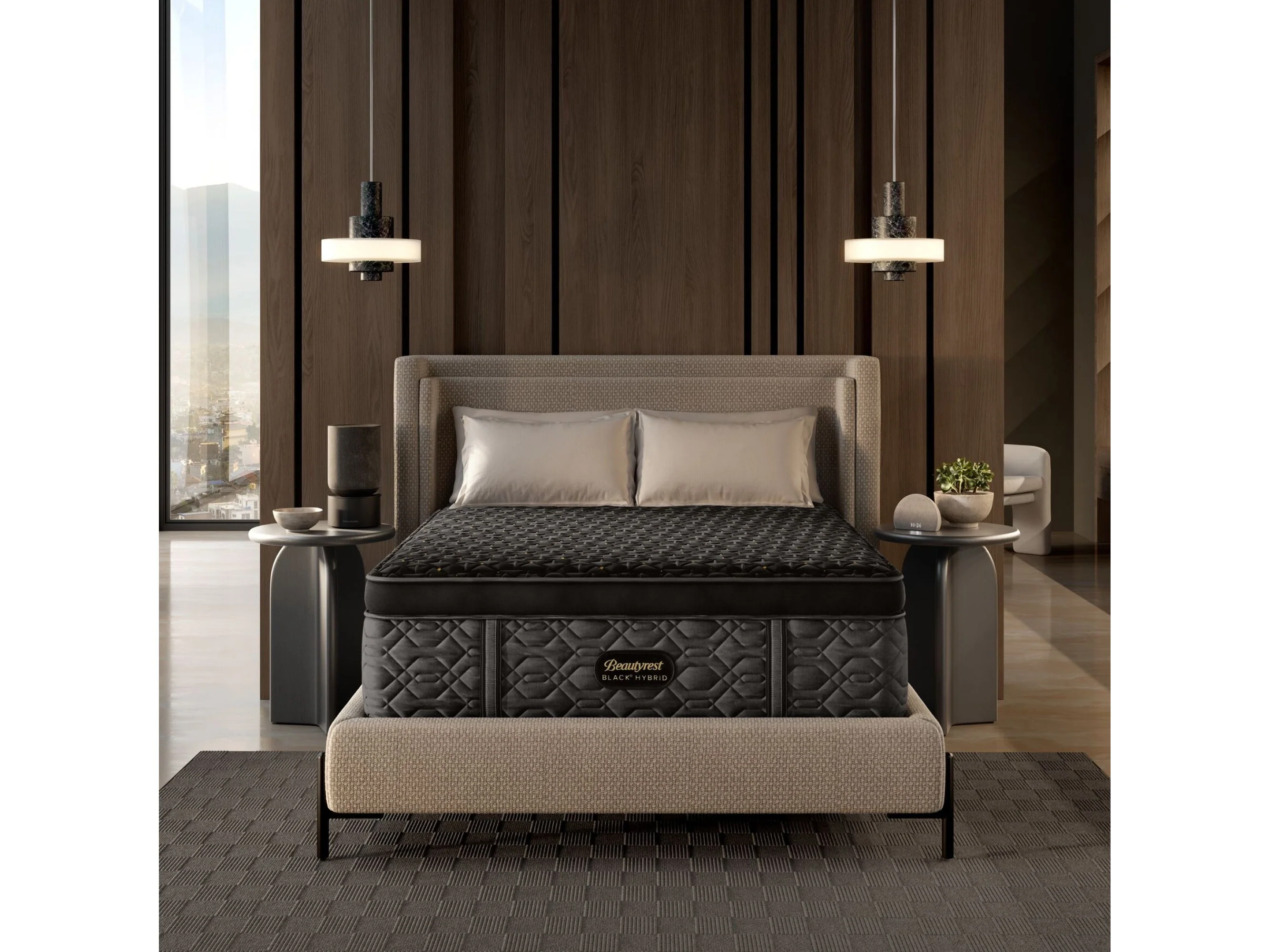Beautyrest Black® Series Four 16" Black Hybrid Twin XL Firm Apex Top Mattress
