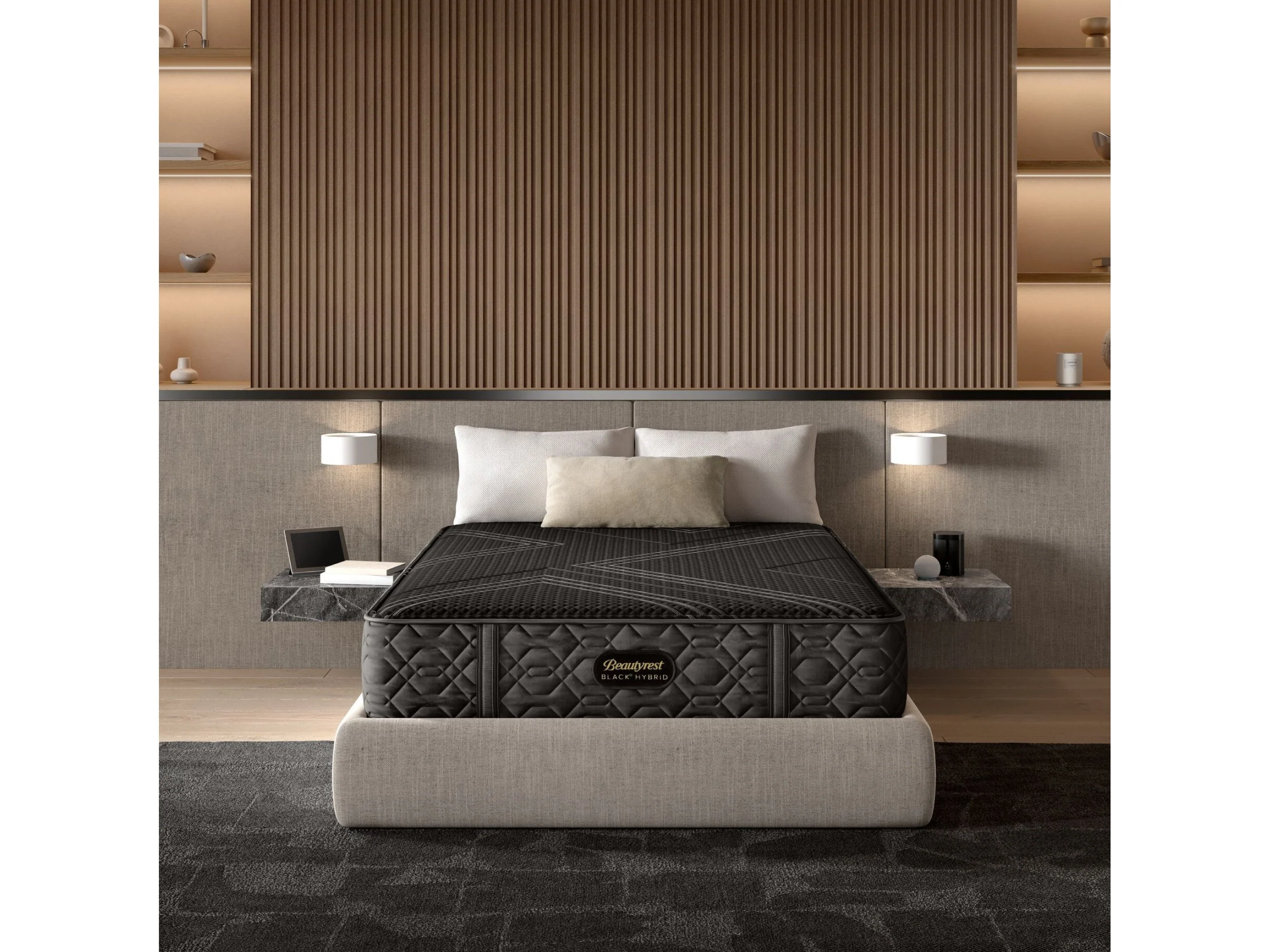 Beautyrest Black® Series One 12.5" Black Hybrid California King Firm Mattress