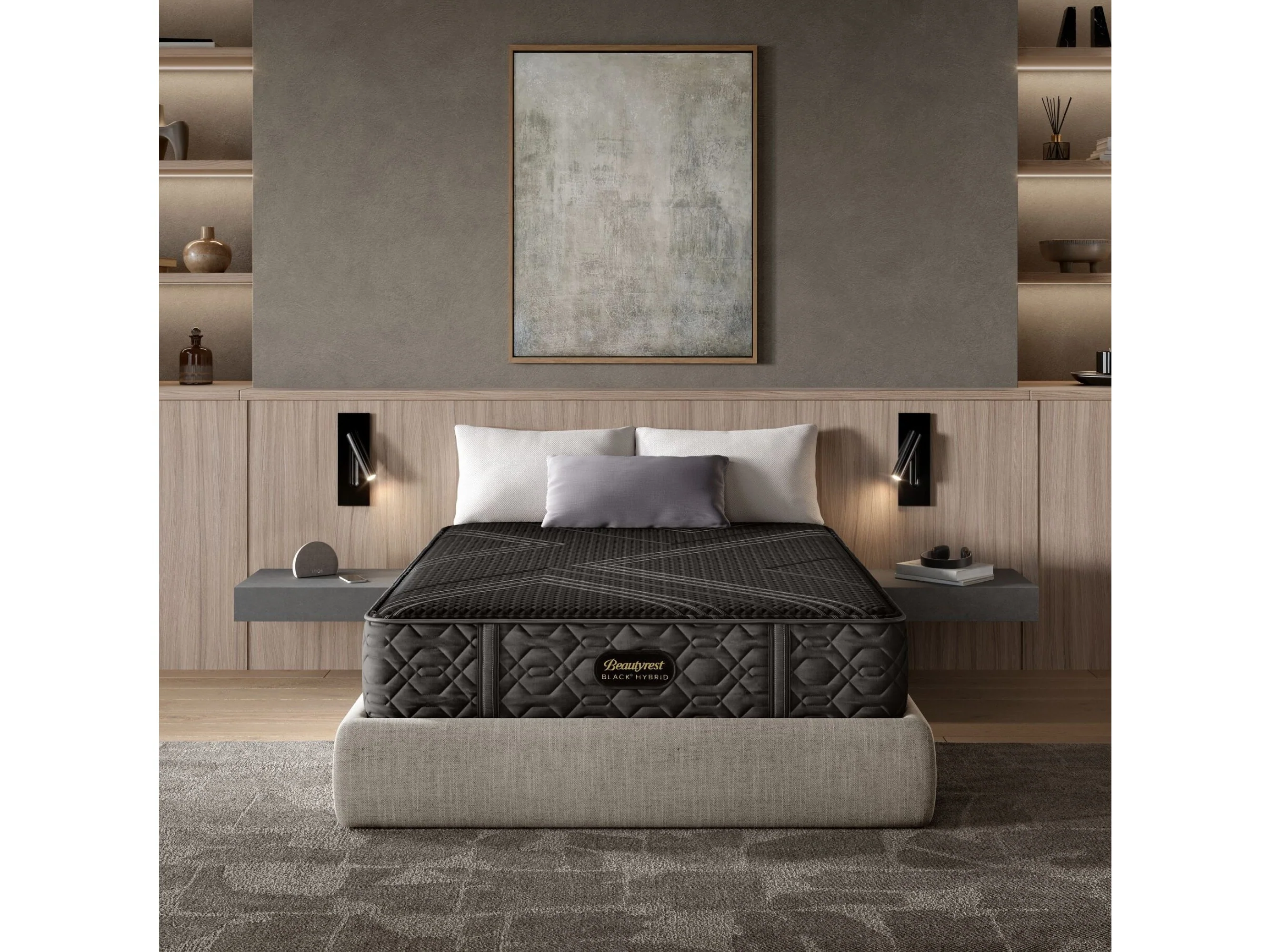 Beautyrest Black® Series One 13" Black Hybrid Queen Medium Mattress