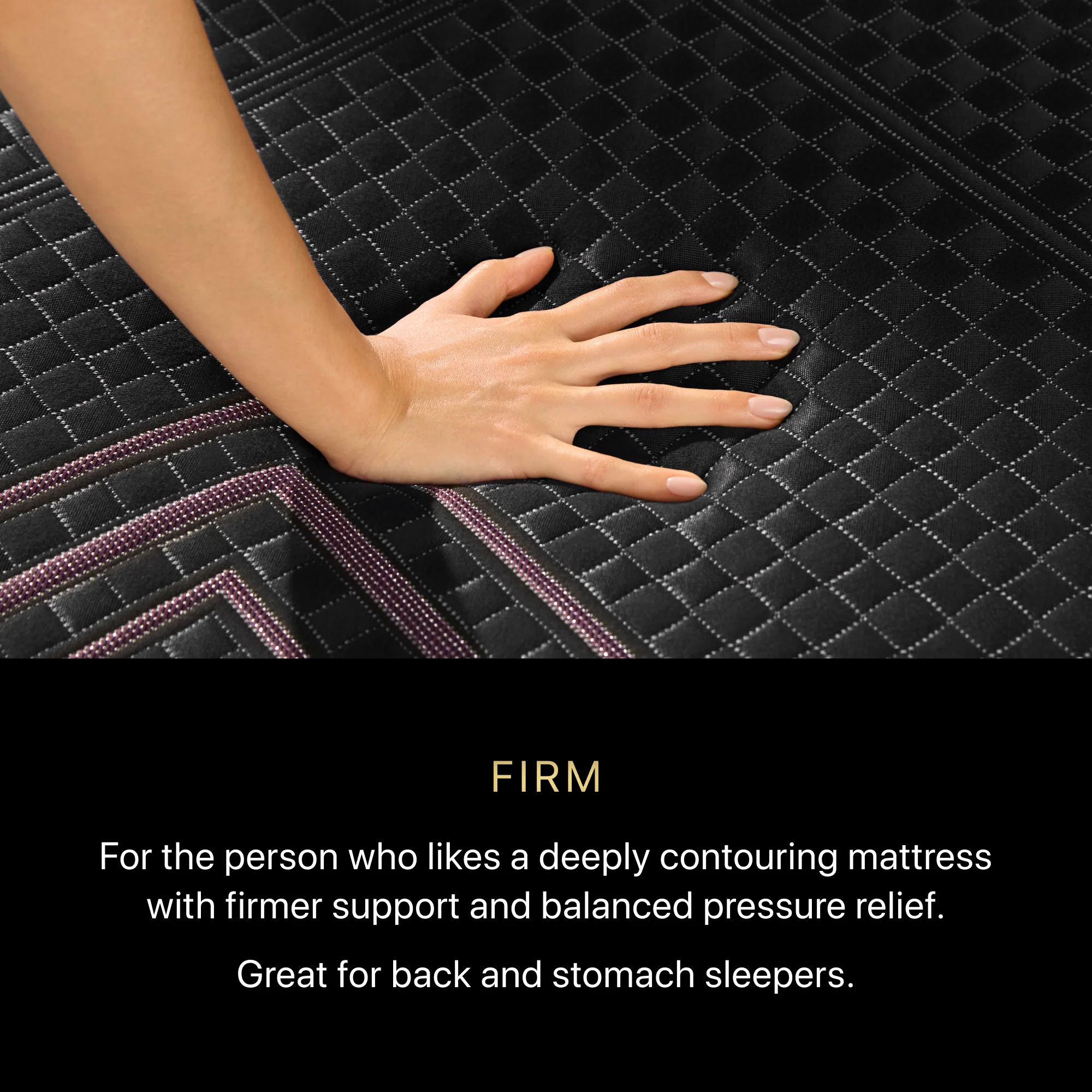 Beautyrest BlackĀ® Series Two 13.5" Black Hybrid Cal King Split Firm Mattress - Image 3