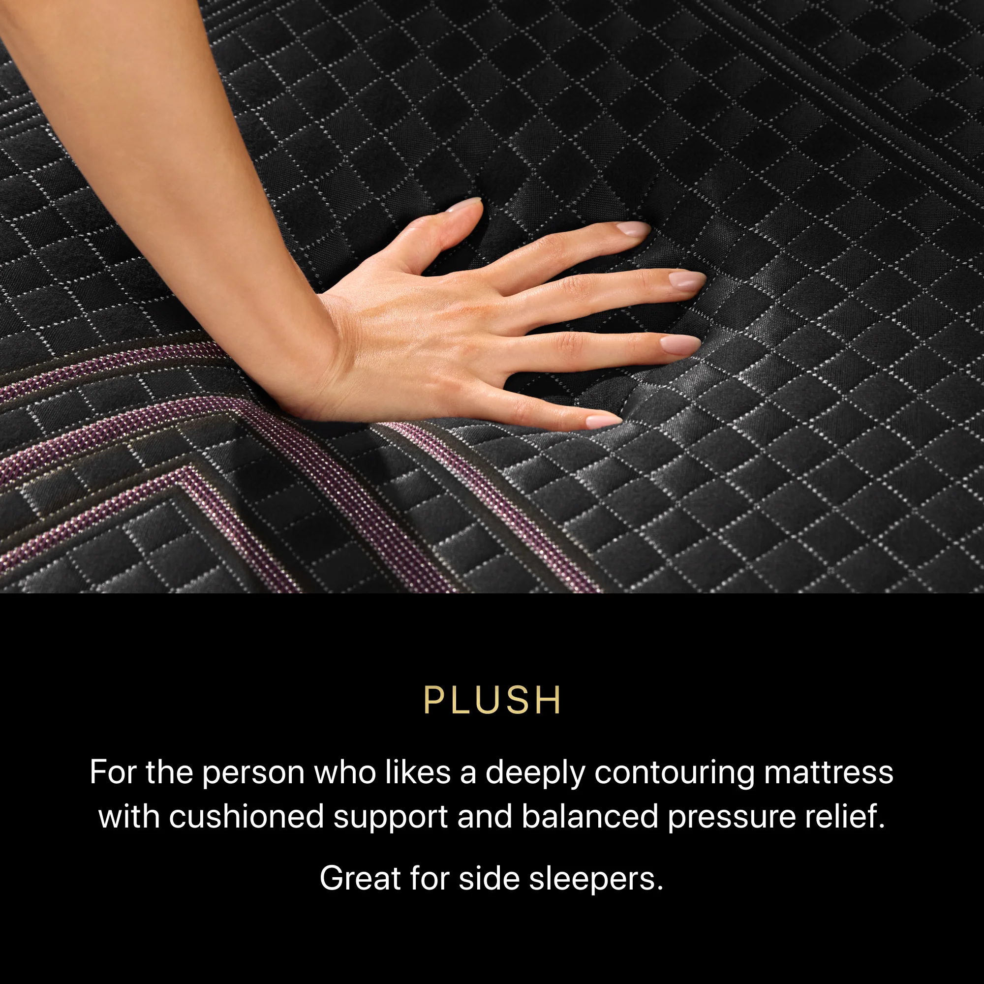 Beautyrest BlackĀ® Series Two 13.5" Black Hybrid Queen Plush Mattress - Image 3