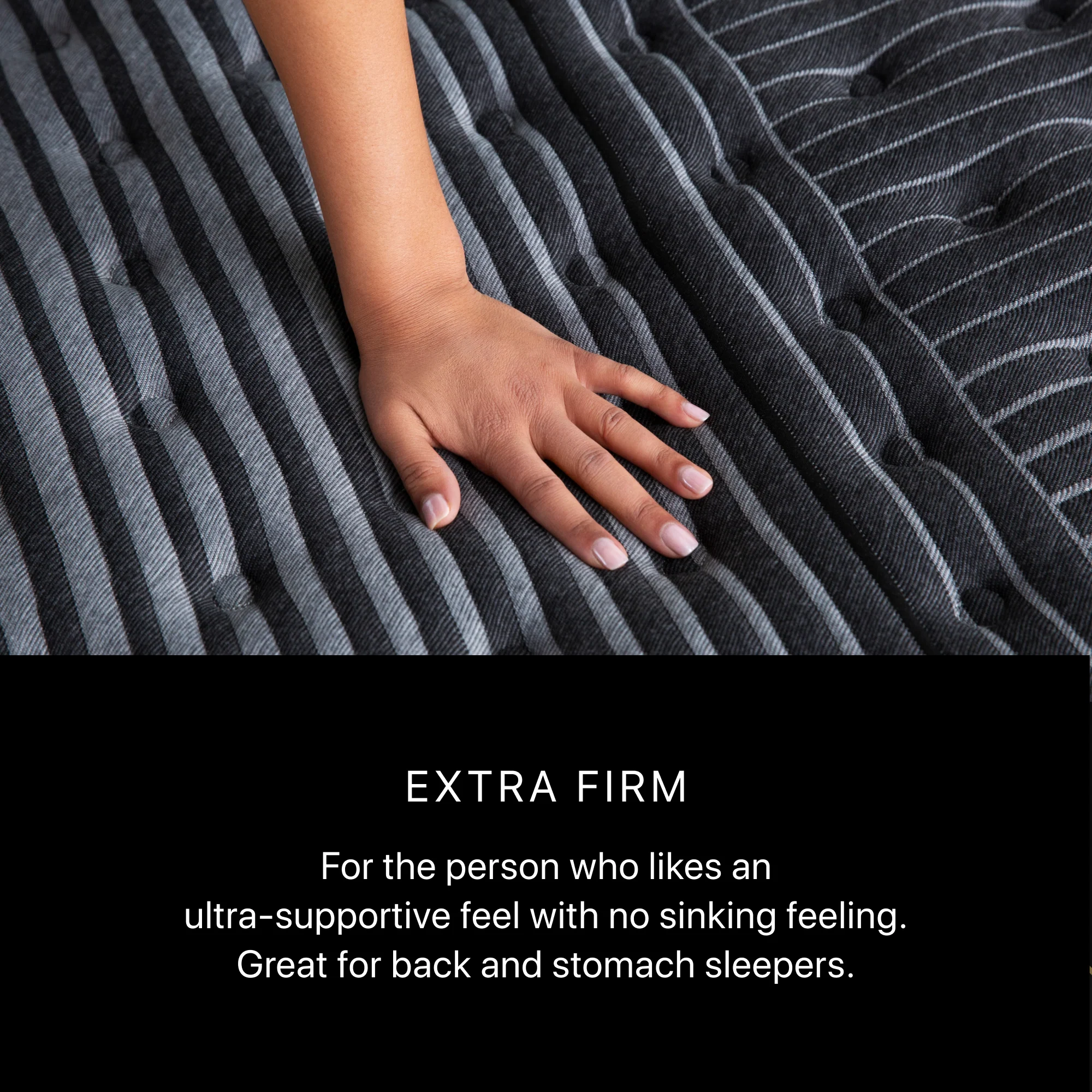 Beautyrest Black Series One 13.5" Black/Gray Innerspring Queen Extra Firm Mattress - Image 3