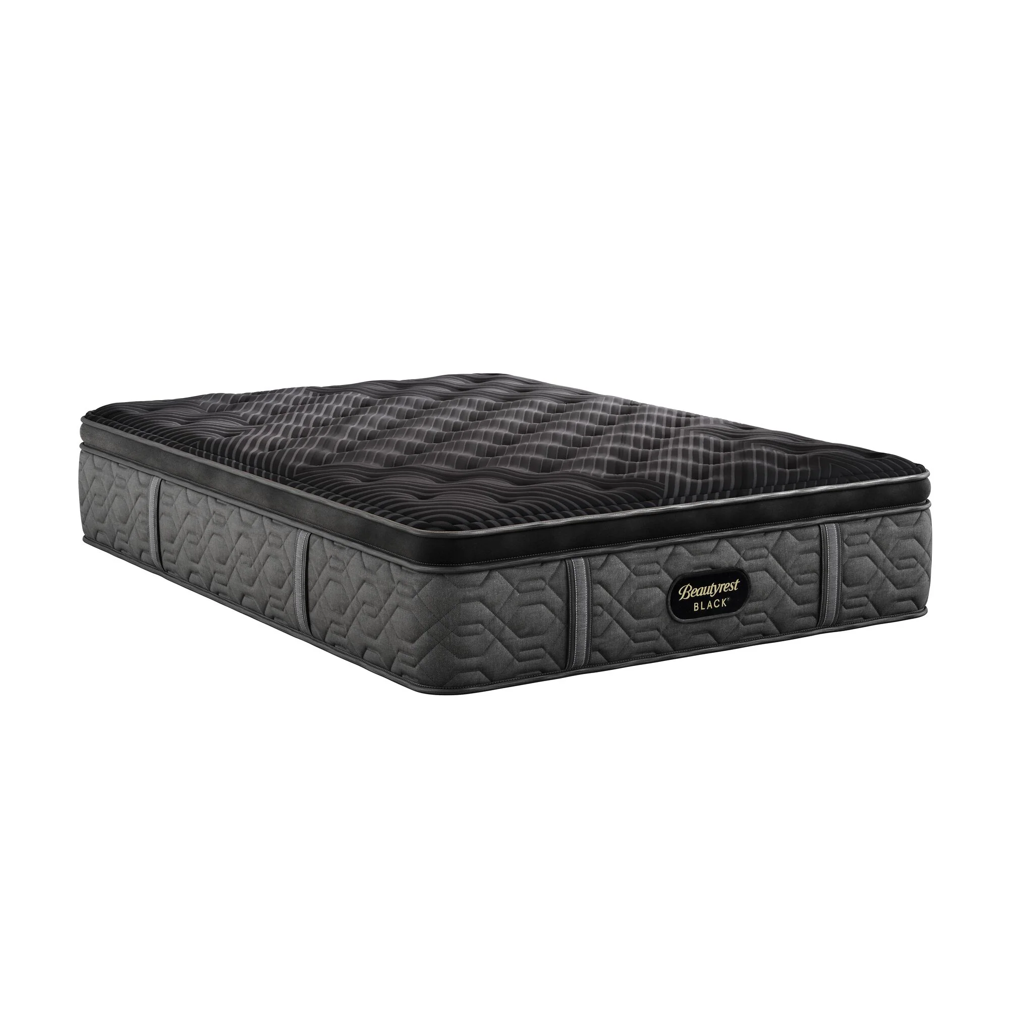 Beautyrest Black Series One 14.5" Black/Gray Innerspring Queen Plush Pillow Top Mattress - Image 6