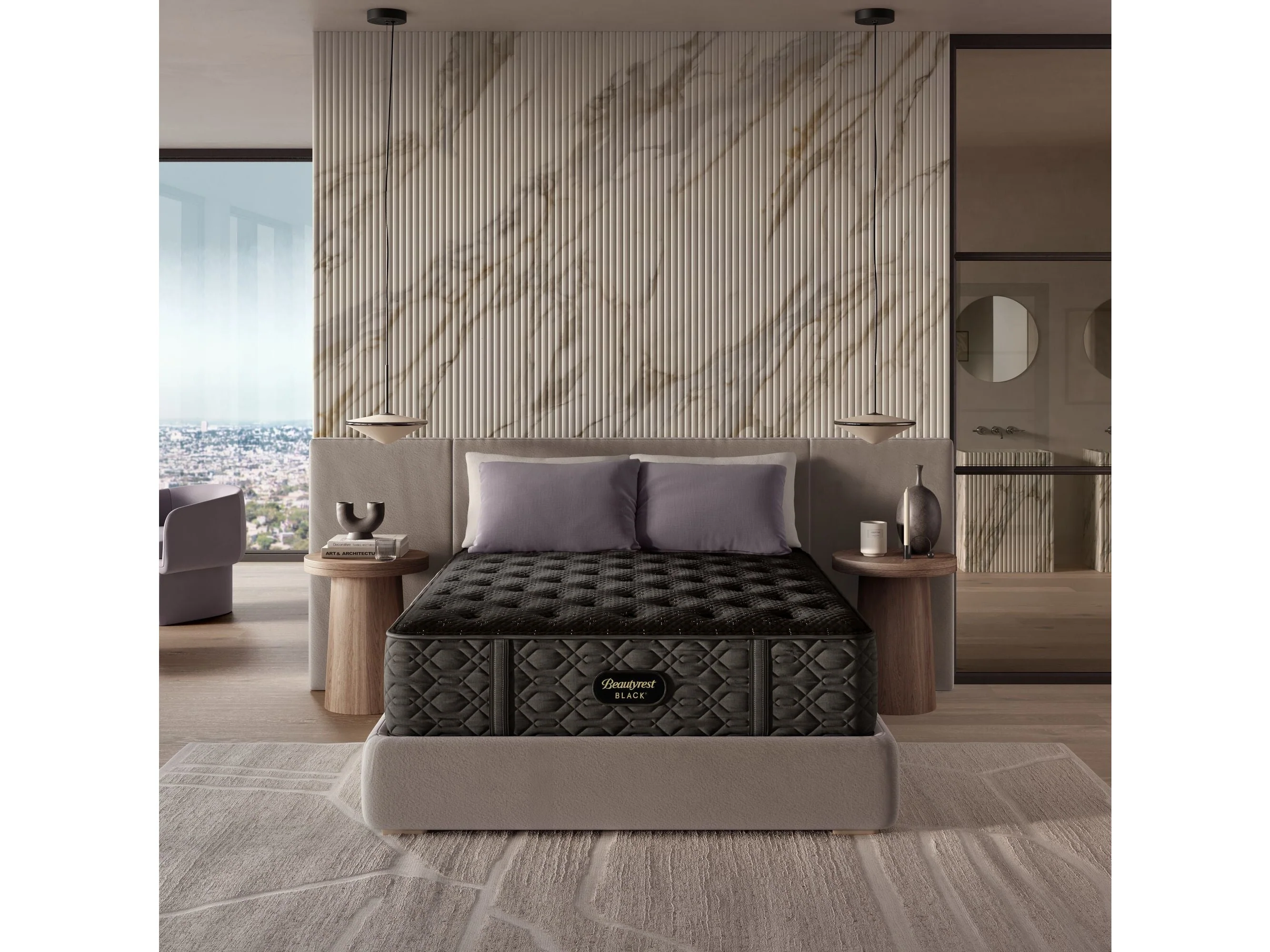 Beautyrest Black Series Three 15.25" Black Innerspring Queen Medium Mattress