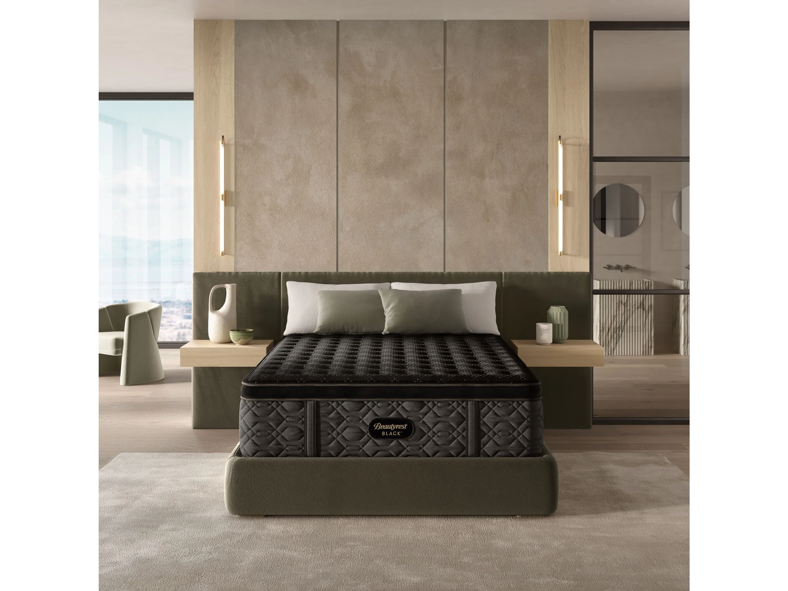 Beautyrest Black Series Three 16.5" Black Innerspring California King Firm Pillow Top Mattress