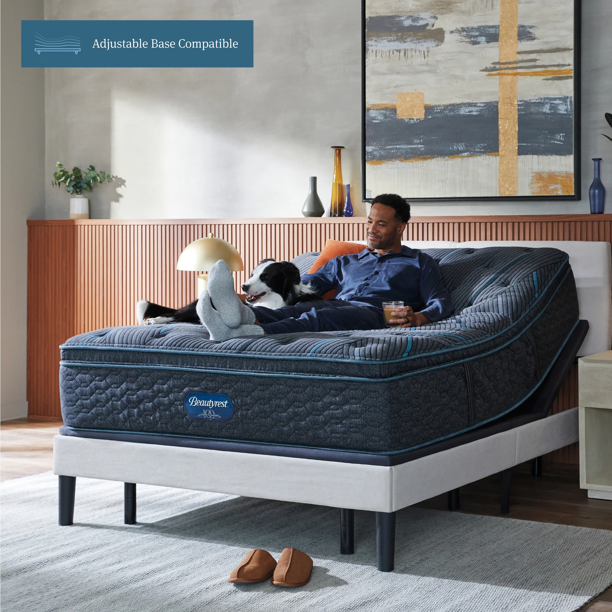 Beautyrest Level Two Gray Innerspring Twin Plush Pillow Top Mattress - Image 9