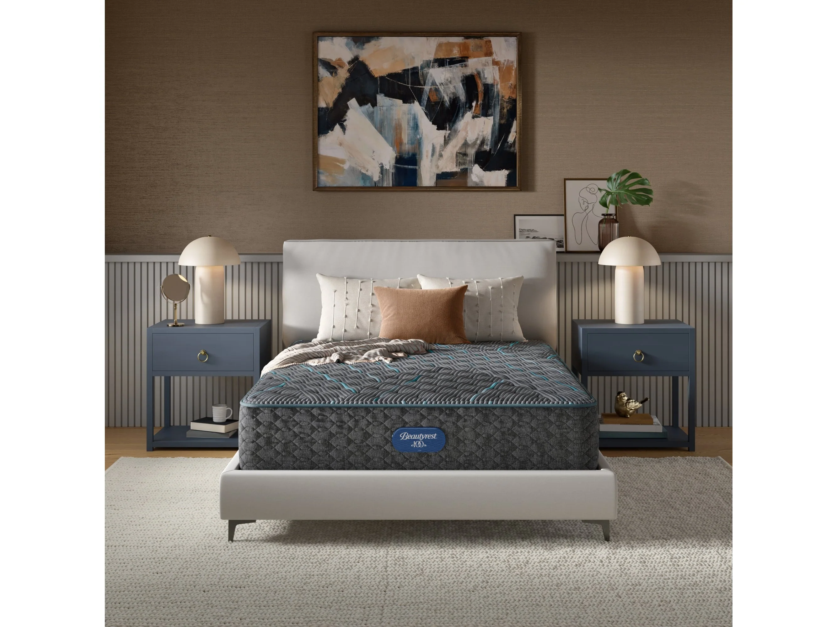 Beautyrest Level Two Gray Innerspring Twin XL Extra Firm Mattress