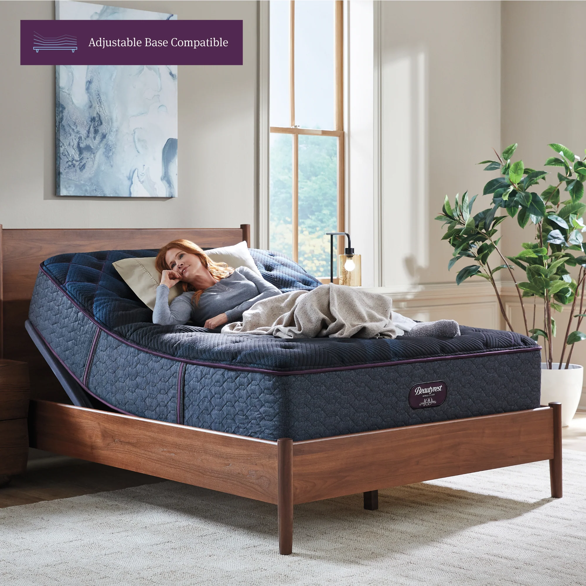 Beautyrest World Class Level Three Gray Innerspring Queen Plush Mattress - Image 10