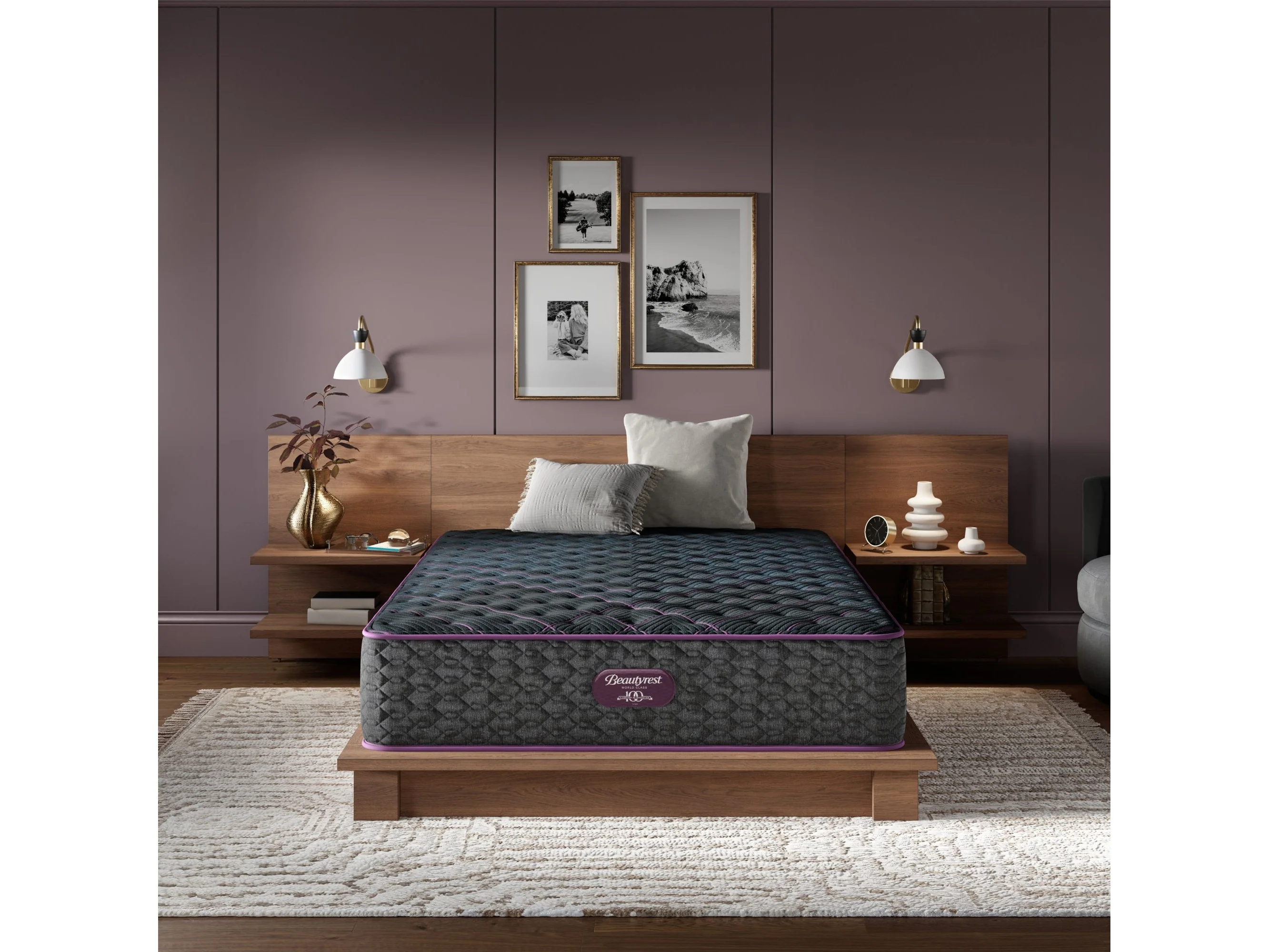 Beautyrest World Class Level Three Gray Innerspring Twin XL Extra Firm Mattress