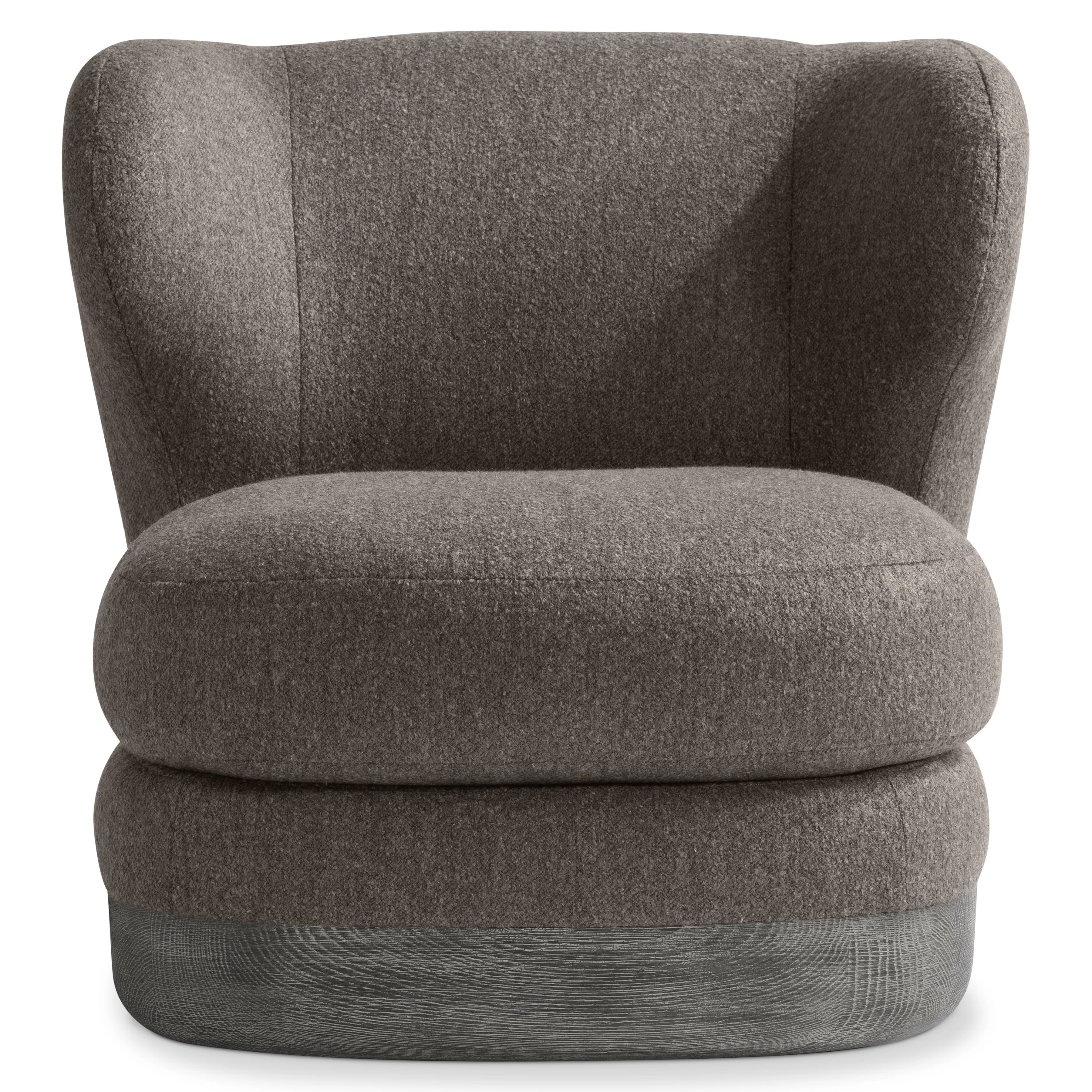 Beck Tadon Cerused/Brown Fabric Swivel Chair - Image 3