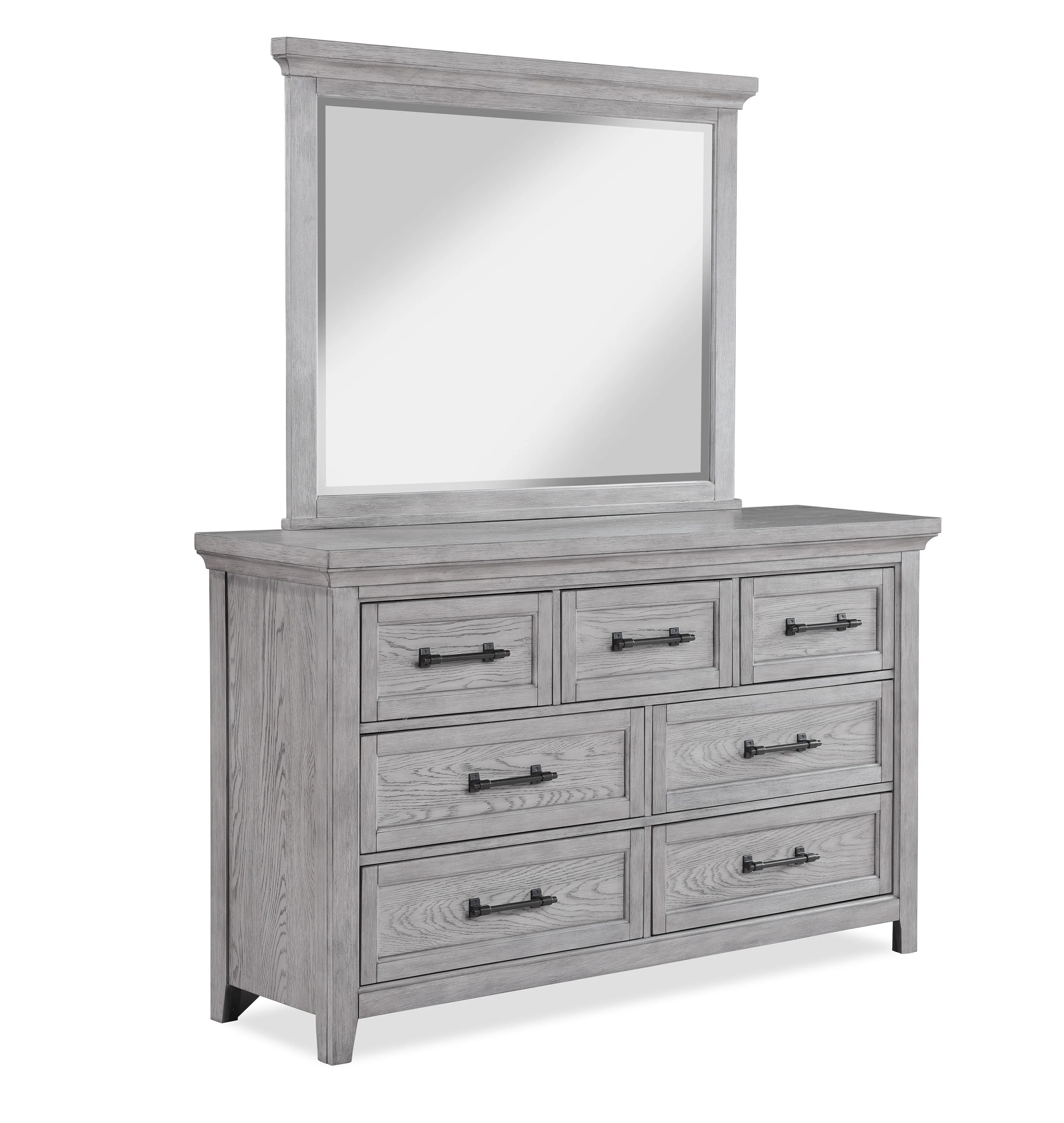 Beckett Rustic Gray Footboard Bench Panel Bedroom Set - Image 10