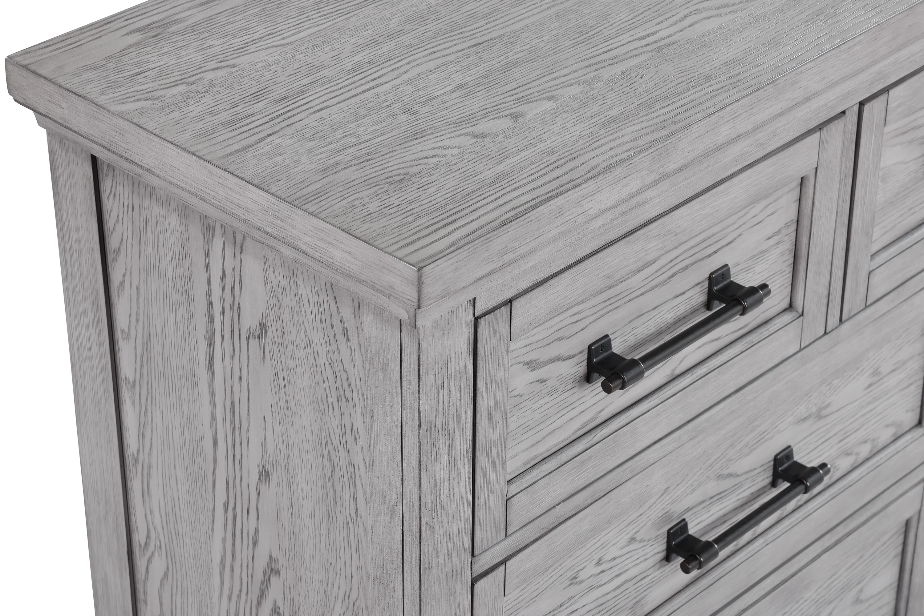 Beckett Rustic Gray Footboard Bench Panel Bedroom Set - Image 12