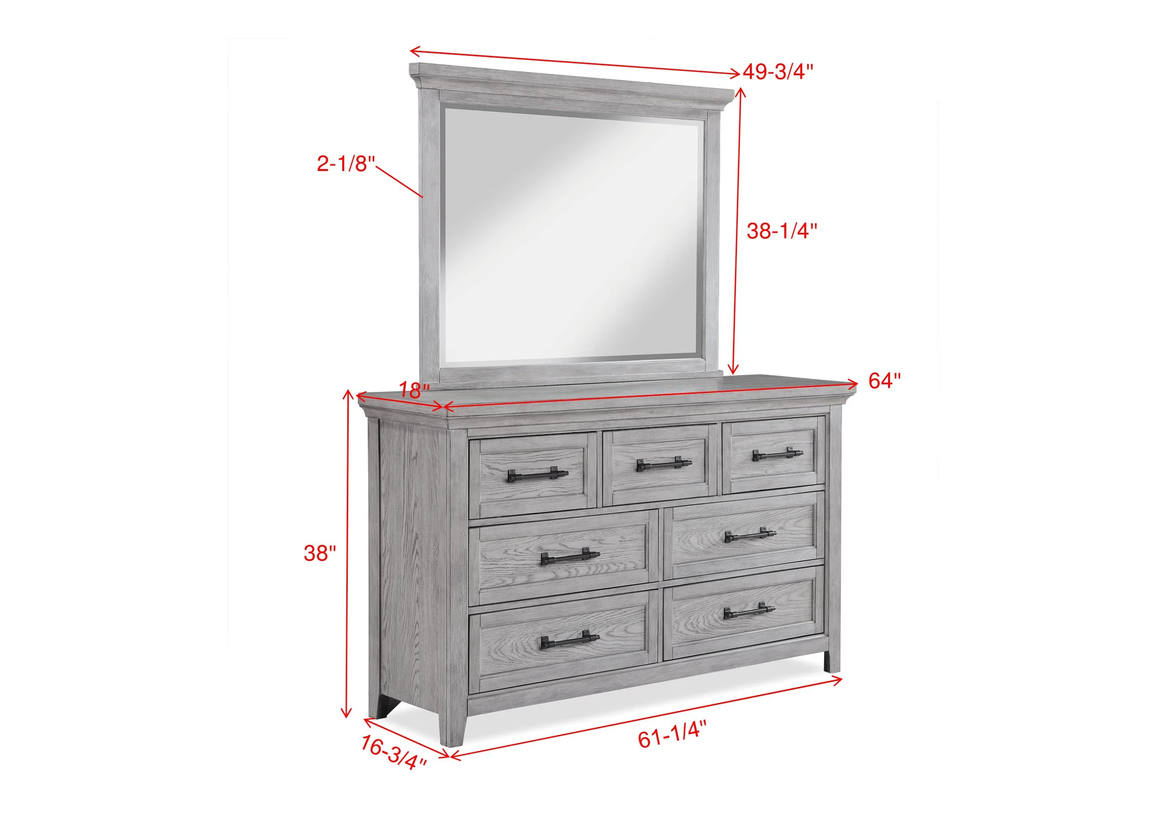 Beckett Rustic Gray Footboard Bench Panel Bedroom Set - Image 13