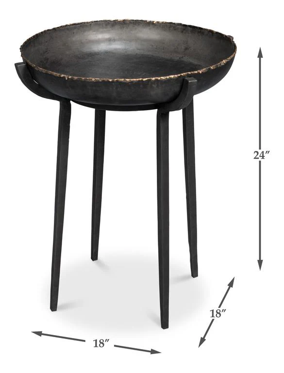 Beckham Black Round End Table - Image 12