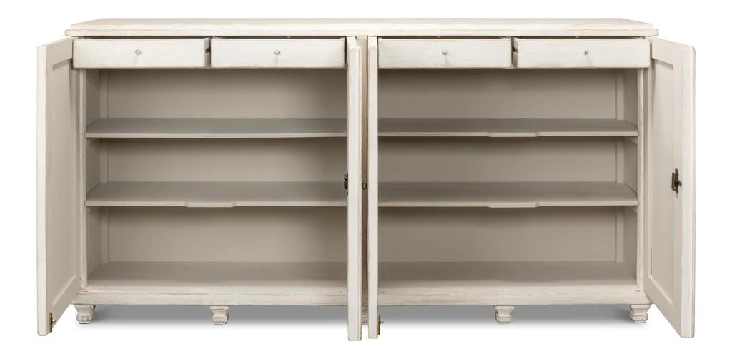 Beecher White Sideboard With 4 Doors - Image 3
