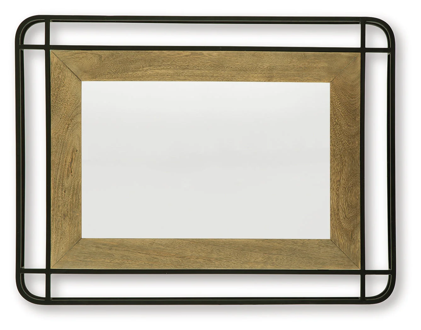 Beelman Black/Brown Accent Mirror (Online Special Price) - Image 3