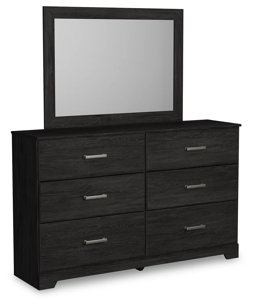 Belachime Charcoal King Panel Bed, Dresser, Mirror, and Nightstand - Image 3
