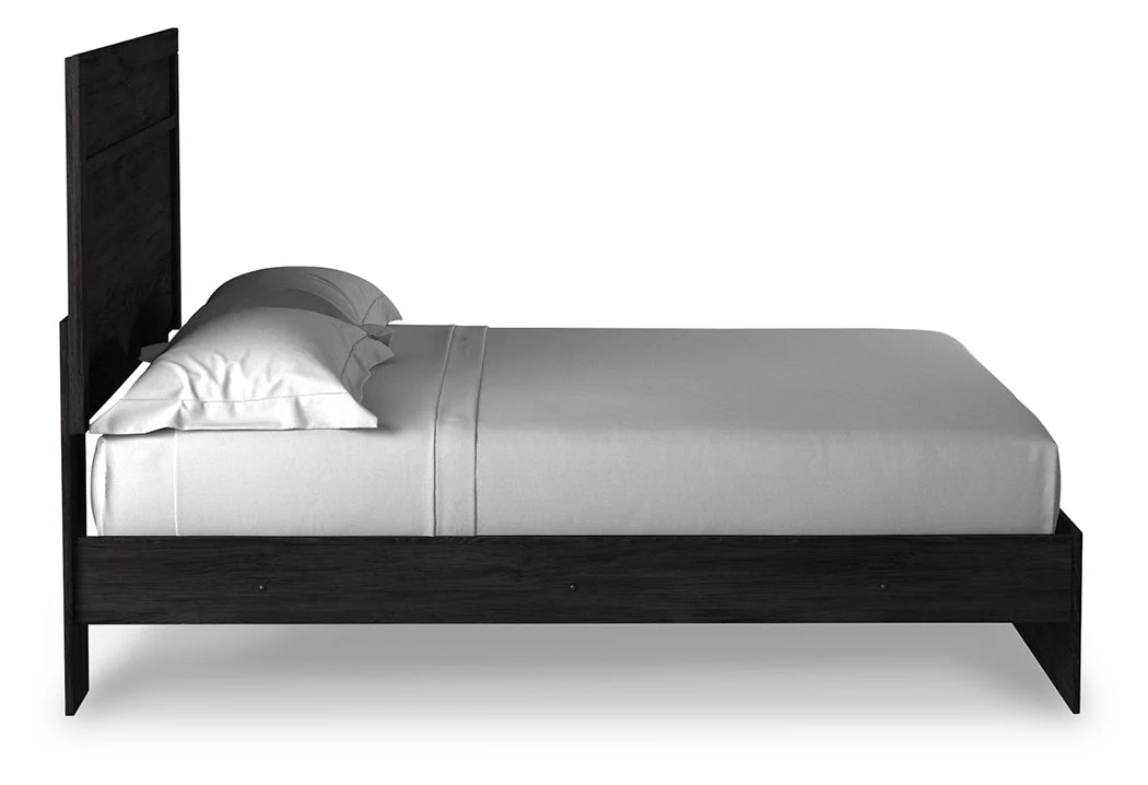 Belachime Charcoal King Panel Bed & Nightstand (Online Special Price) - Image 6