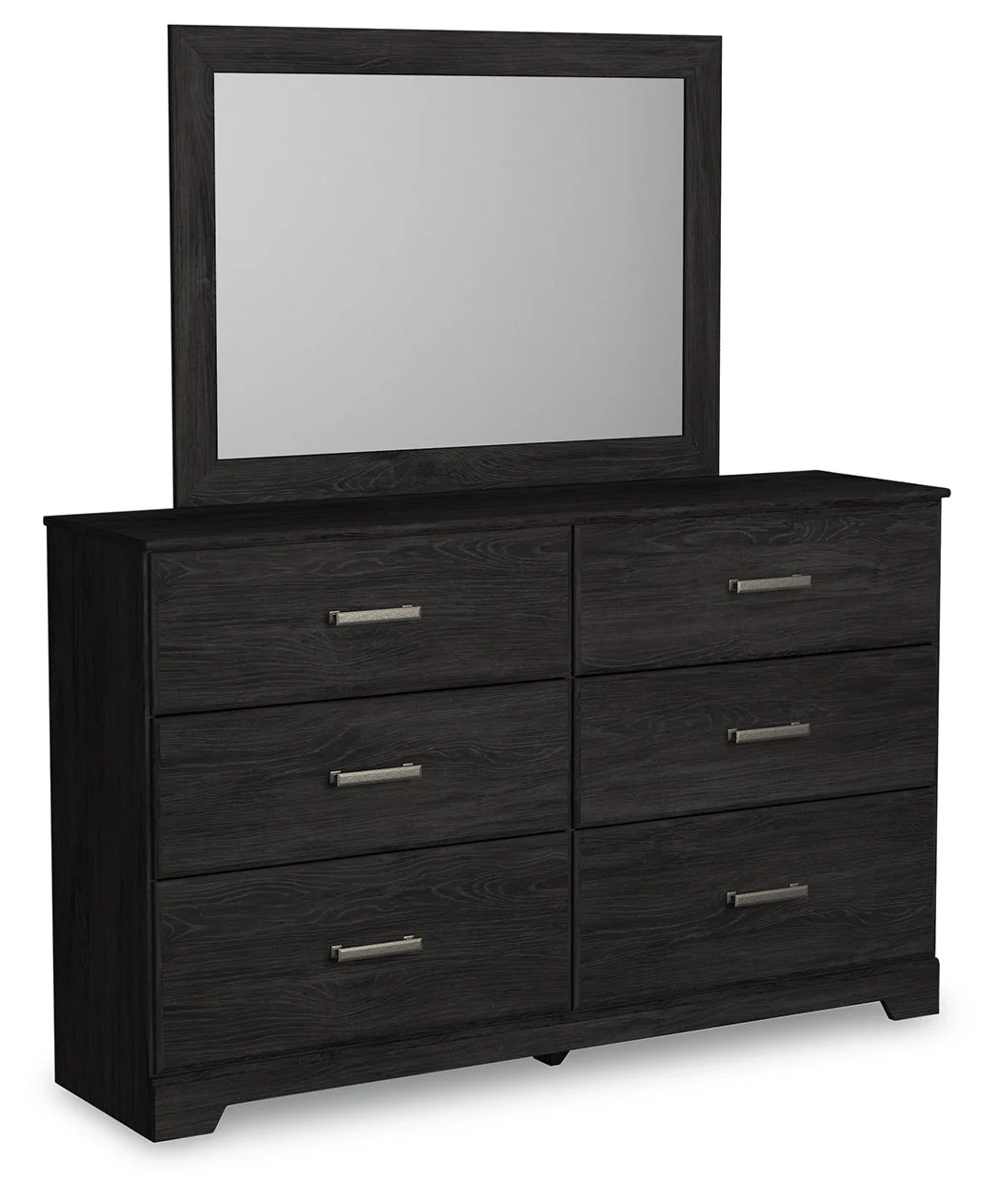 Belachime Charcoal Queen Panel Bedroom Set with Dresser, Mirror and 2 Nightstands (Online Special Price) - Image 2