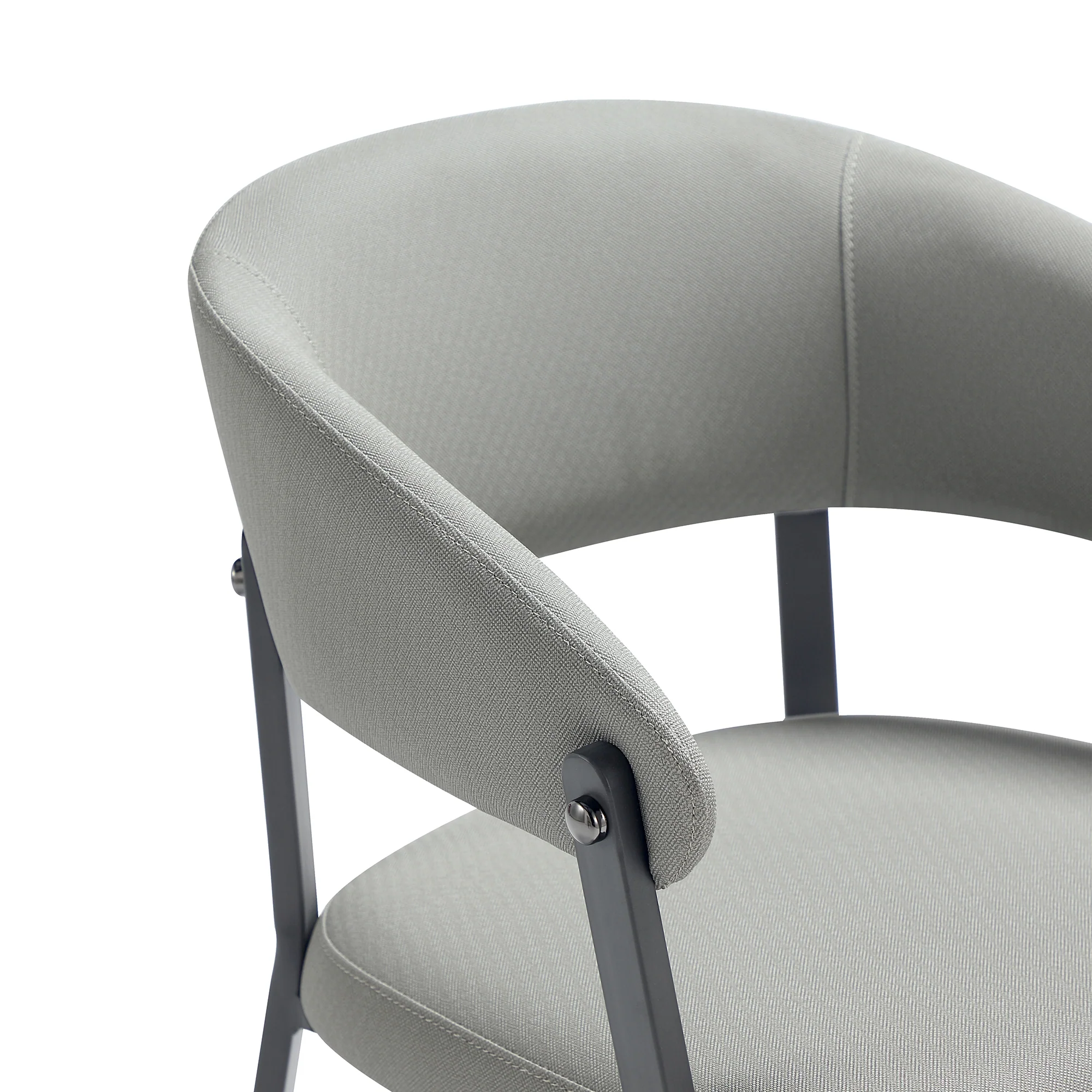Belle Dining Chair in Stone Grey (set of 2) - Image 5
