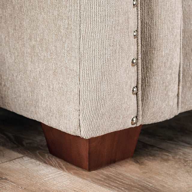 Belsize Beige/Navy Loveseat - Image 3