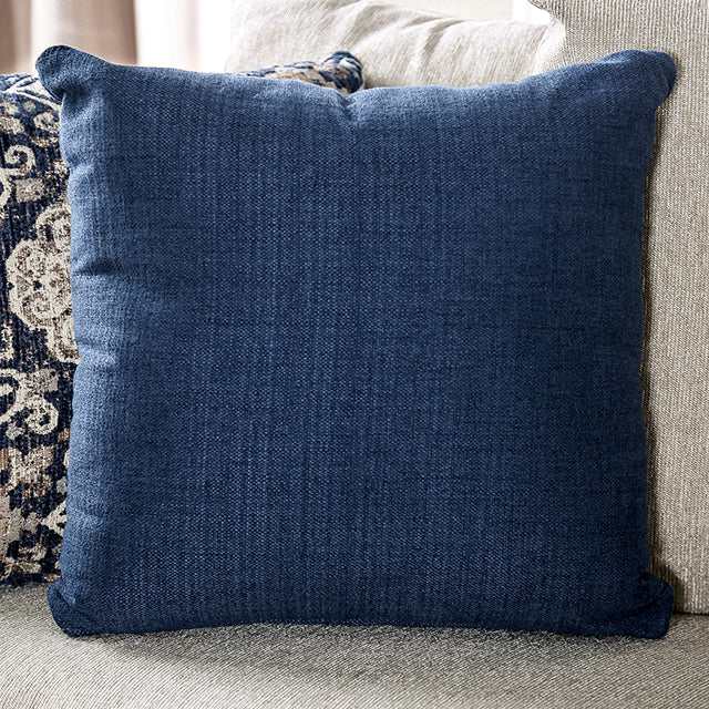 Belsize Beige/Navy Loveseat - Image 5
