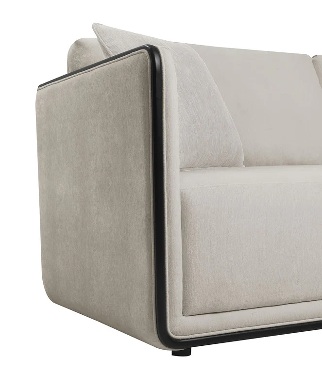 Benilde Taupe Sofa - Image 6