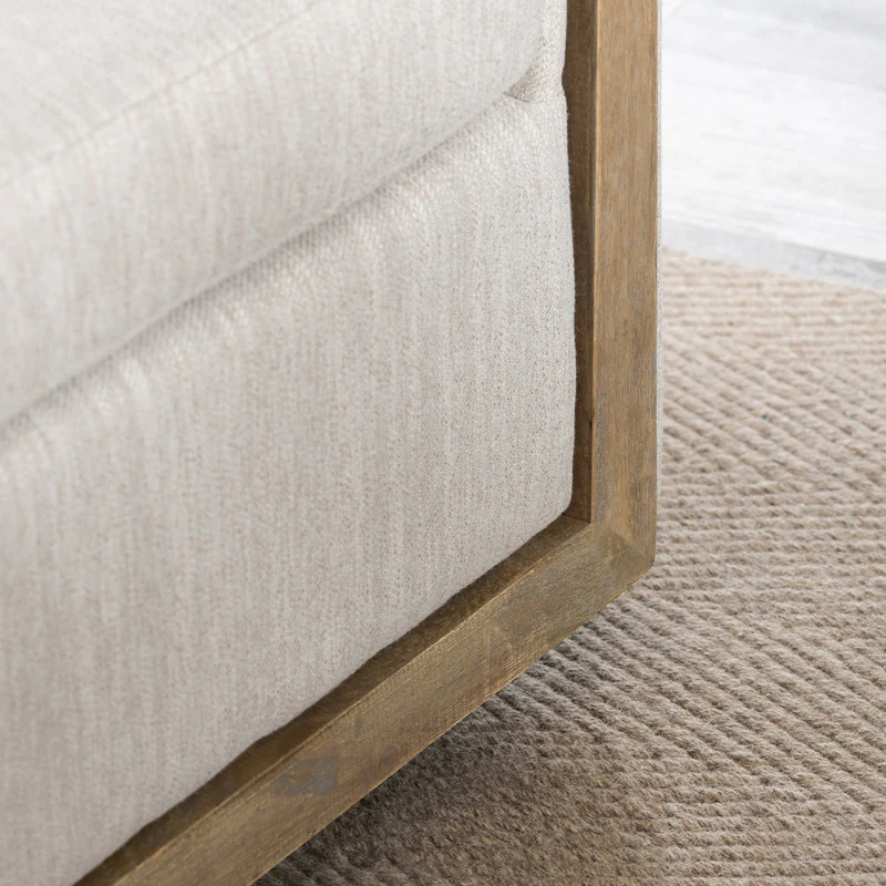 Bennett Beige/Brown Swivel Accent Chair - Image 3