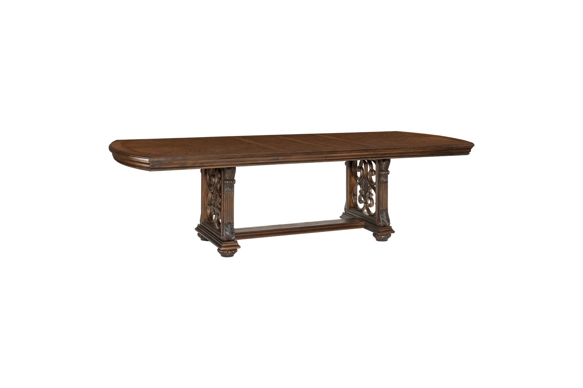 Bergen Dark Oak/Brown 7-Piece Dining Table Set - Image 3