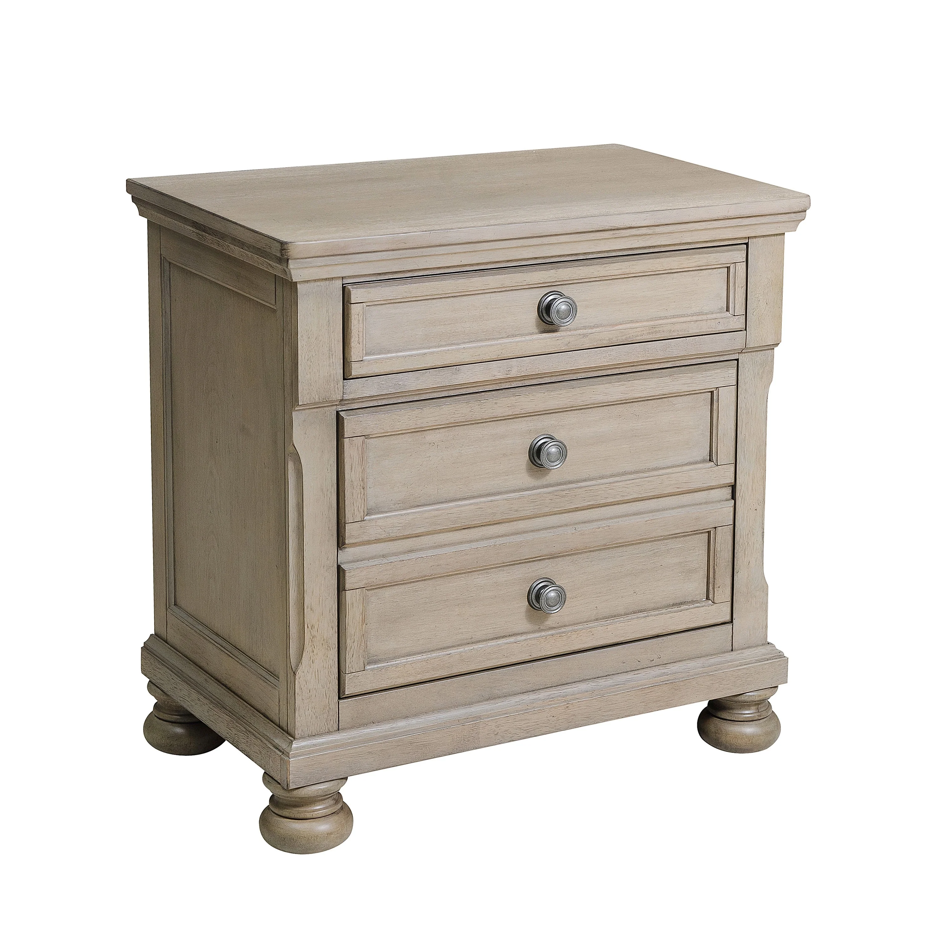 Bethel Wire-Brushed Gray 5-Piece Queen Bedroom Set - Image 5