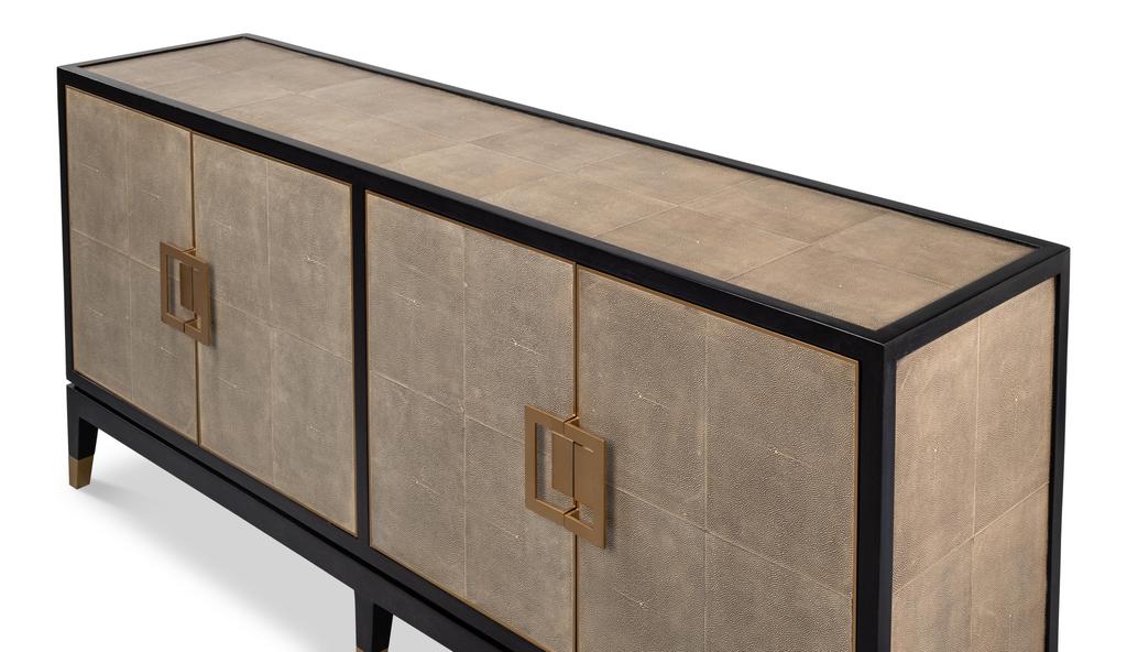 Beto Tan Four Door Sideboard - Image 11