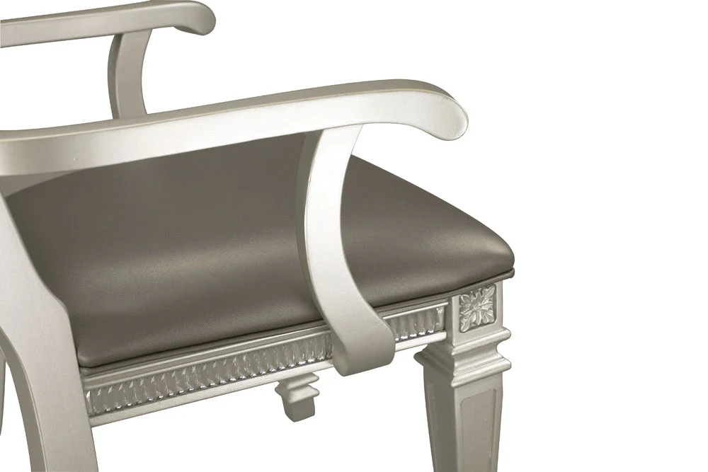 Bevelle Silver Arm Chair (Set of 2) - Image 5