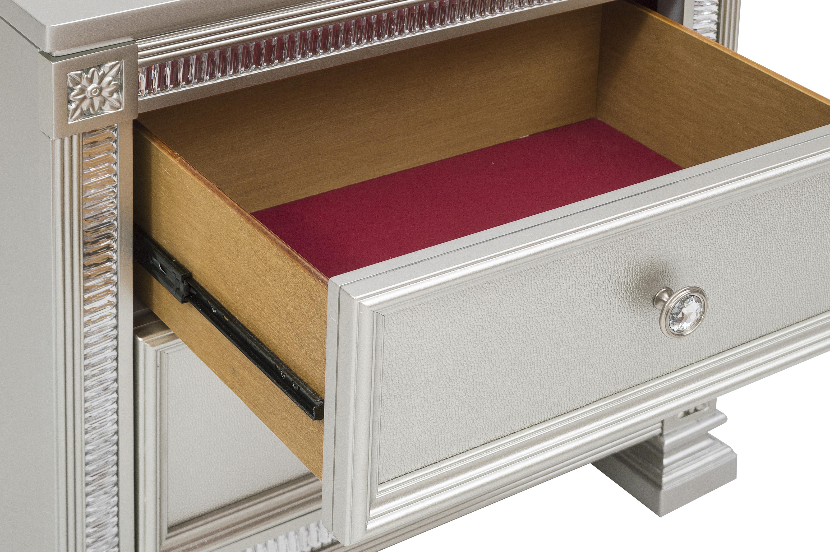 Bevelle Silver Nightstand - Image 6