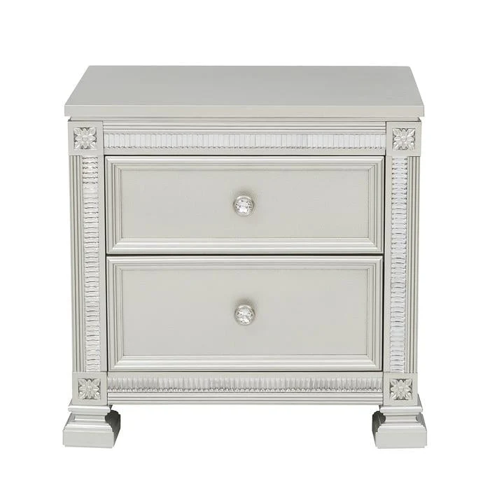 Bevelle Silver Nightstand - Image 8