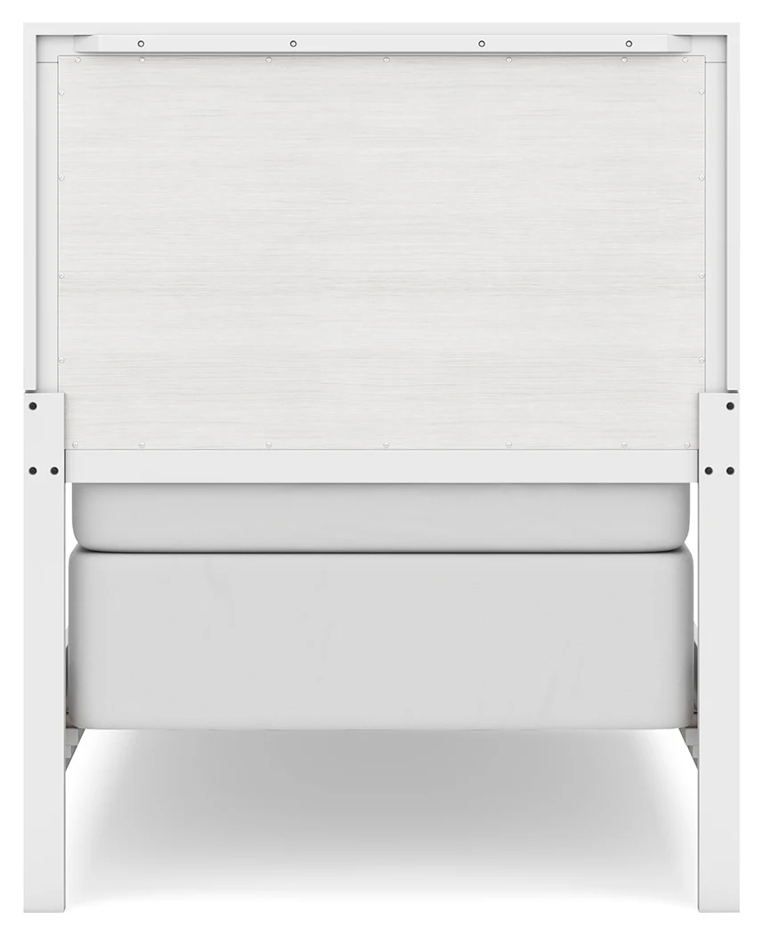 Binterglen White Twin Panel Bedroom Set with Dresser, Mirror, Chest and 2 Nightstands - Image 22