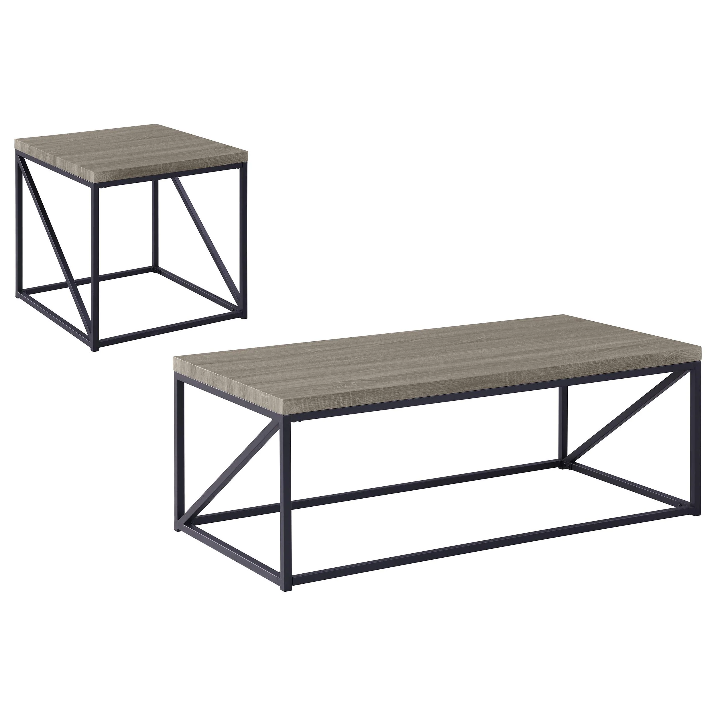 Birdie Sonoma Grey 2-piece Coffee and End Table Set - Image 2