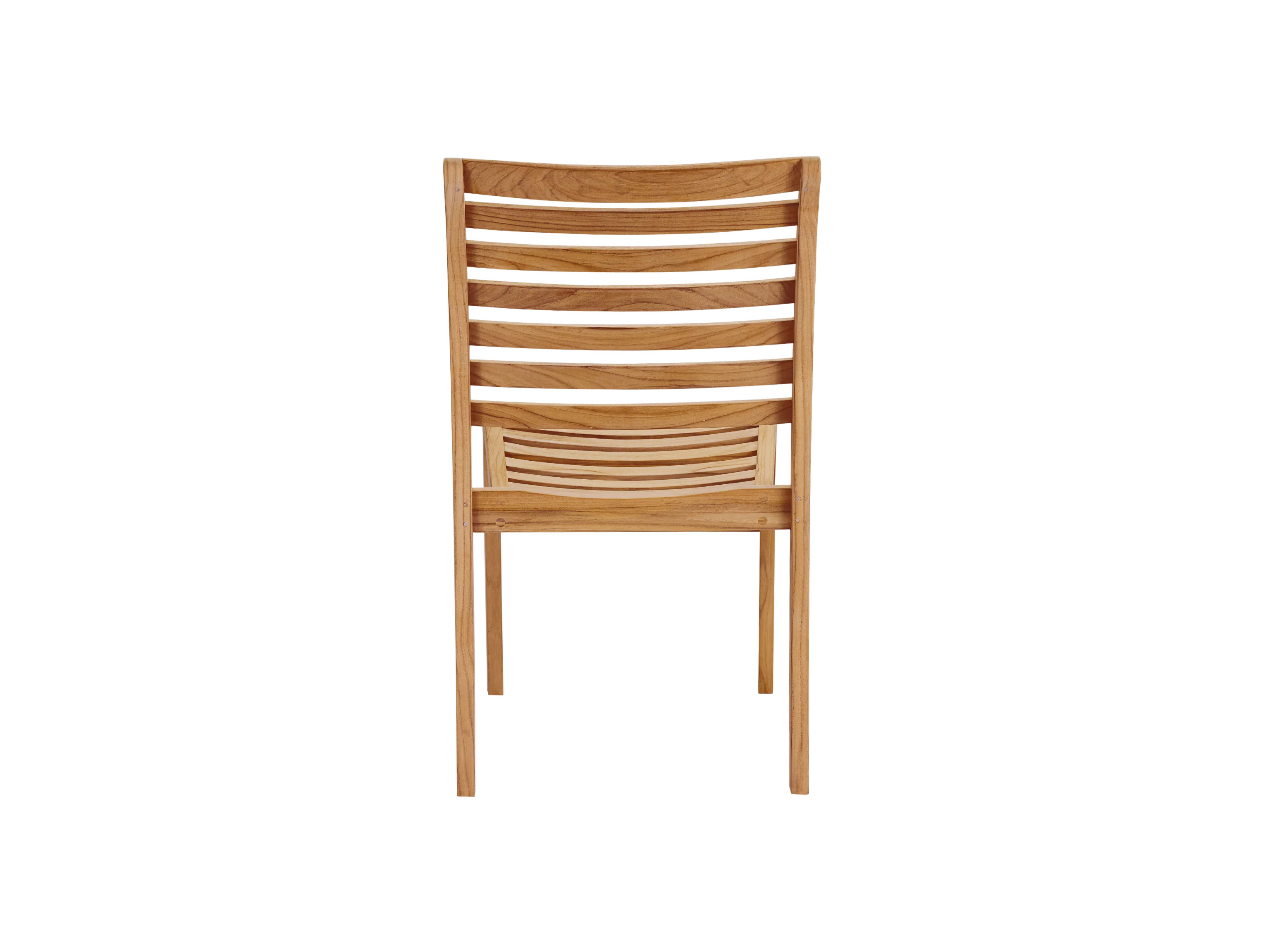 Birmingham Teak Outdoor Dining Stacking Chair (Set of 4) - Image 4