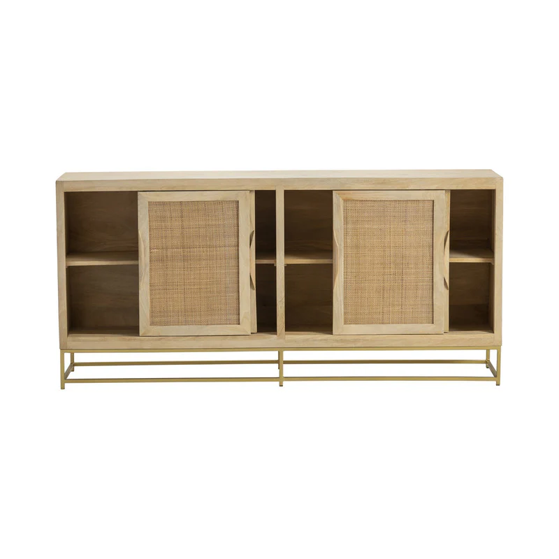 Biscayne Brown/Gold Sideboard - Image 4