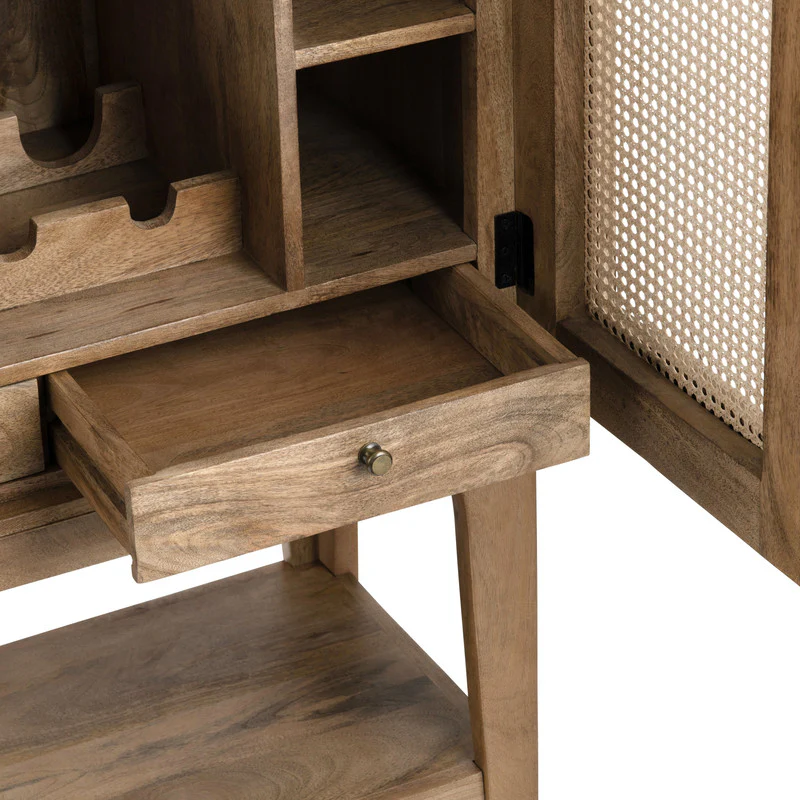 Biscayne Brown/Tan Bar Cabinet - Image 5
