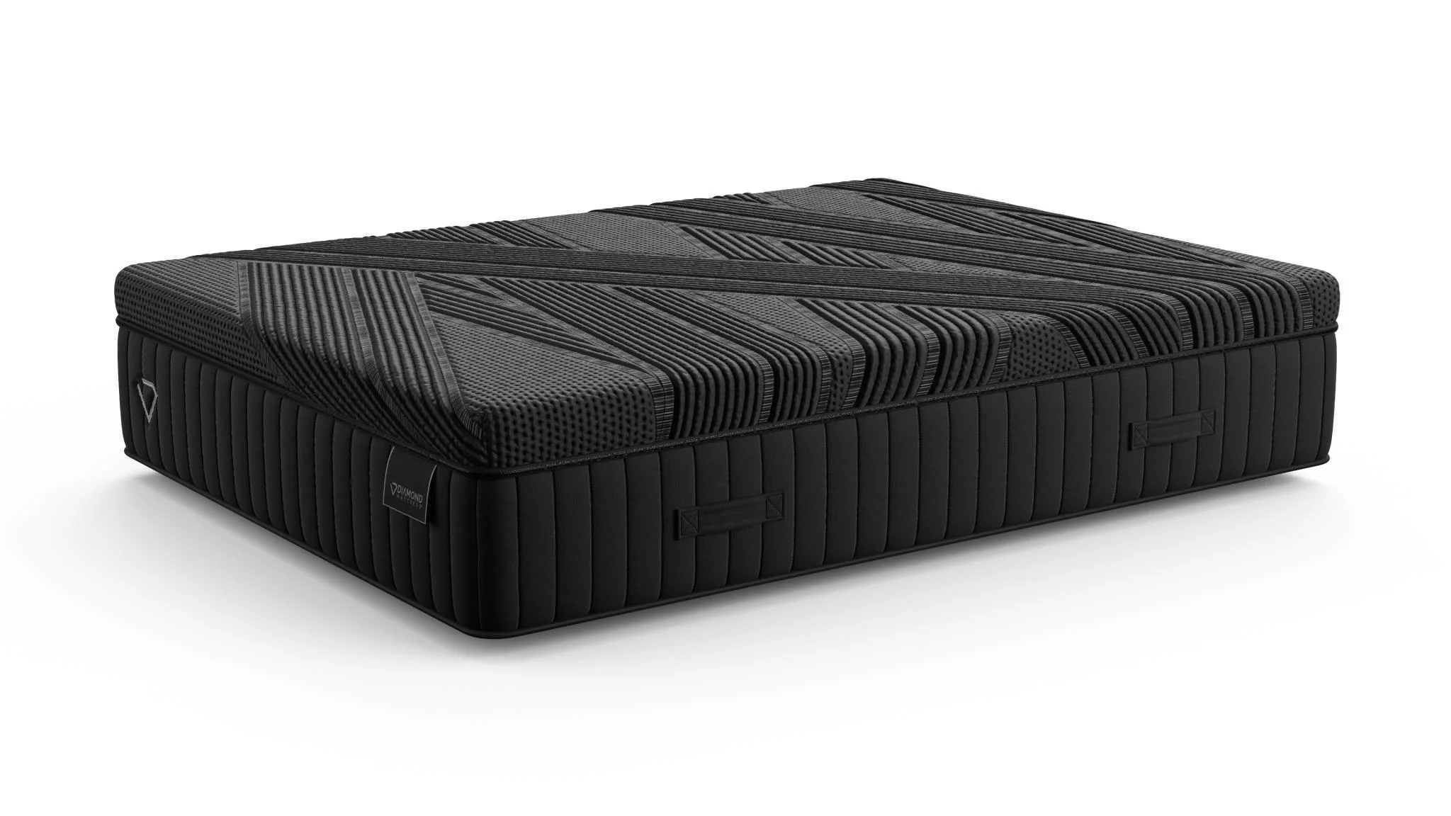 Black Diamond Alta All Foam 14" Medium Black Split Head King Mattress - Image 6