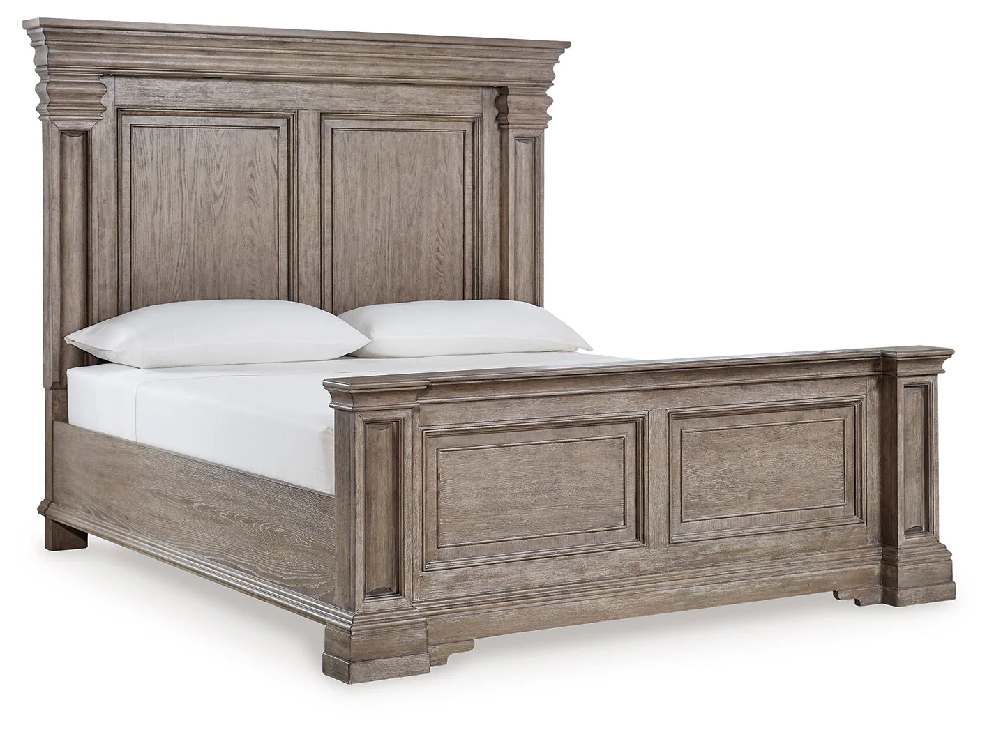 Blairhurst Light Grayish Brown King Panel Bedroom Set with Dresser, Mirror and Nightstand (Online Special Price) - Image 5