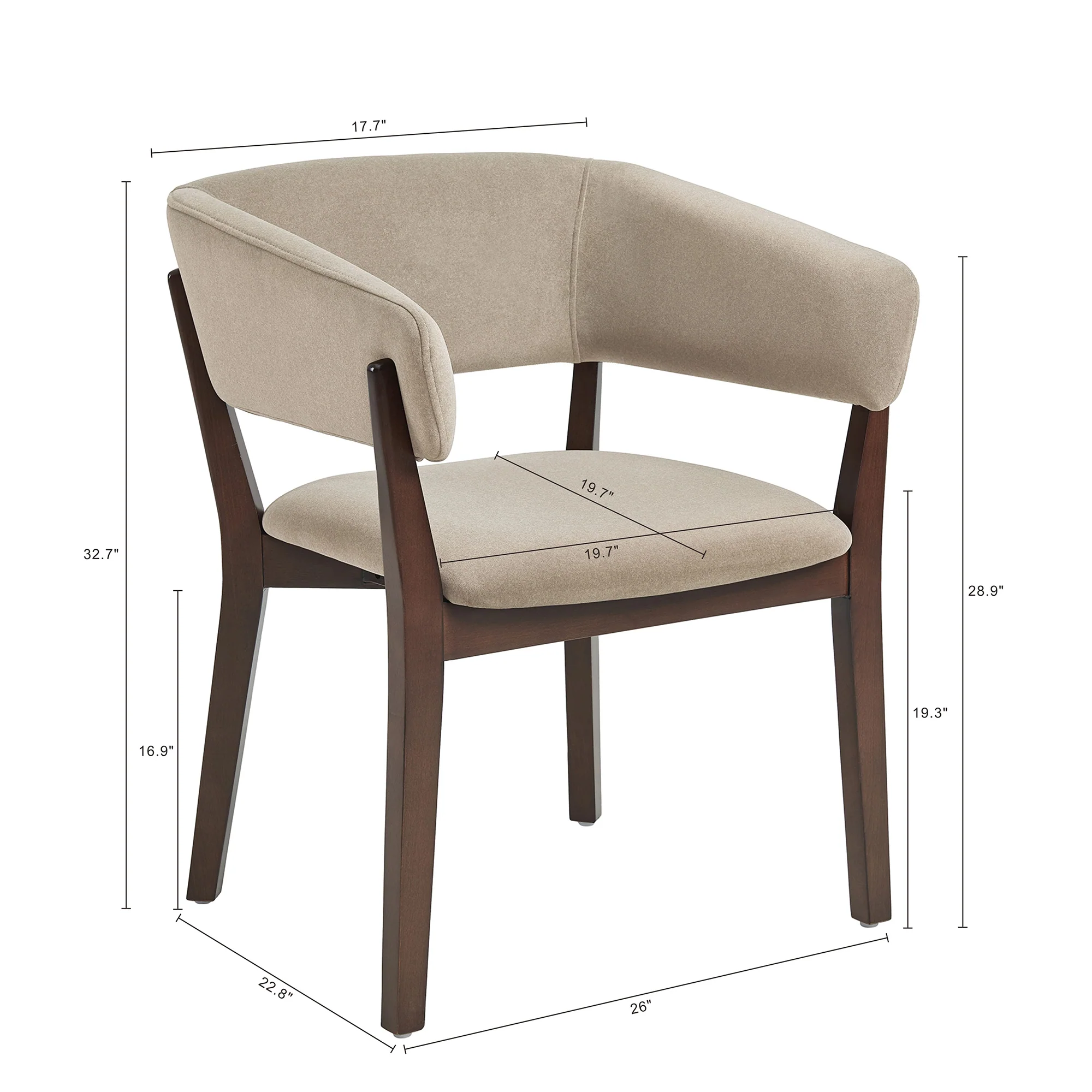 Blake Dining Armchair in Natural (set of 4) - Image 3
